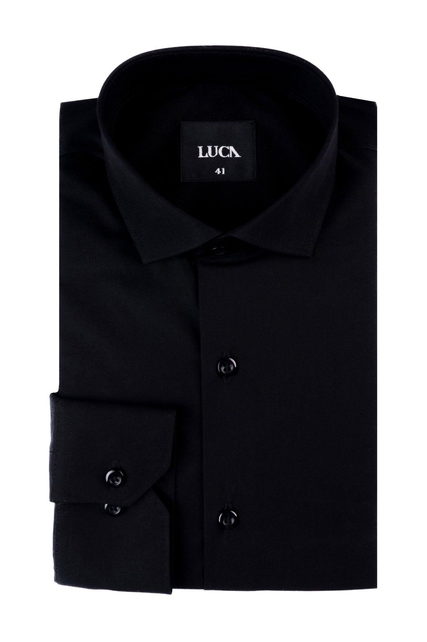 Black 100% Egyptian Cotton - Smart fit Shirt