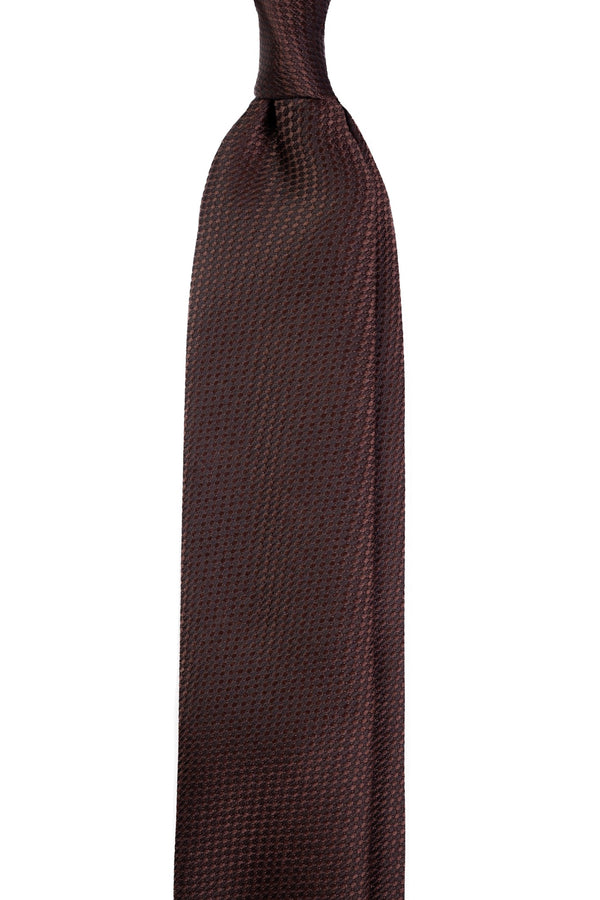 Deep Brown Jacquard Tie