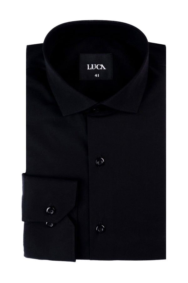 Black 100% Egyptian Cotton - Smart fit Shirt
