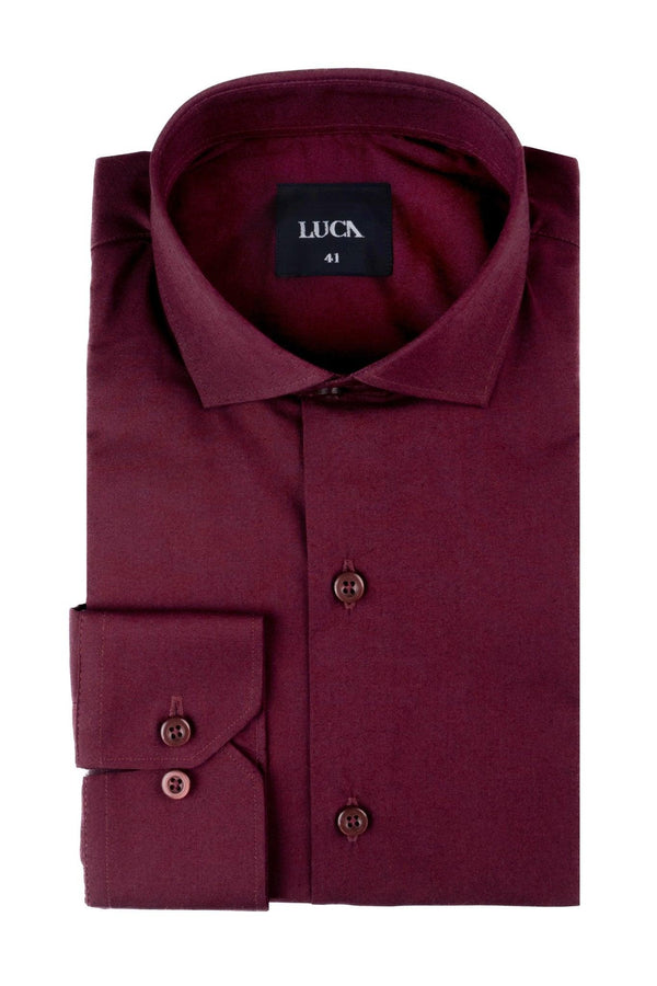 Burgundy Dynamic Egyptian Cotton - Smart fit Shirt