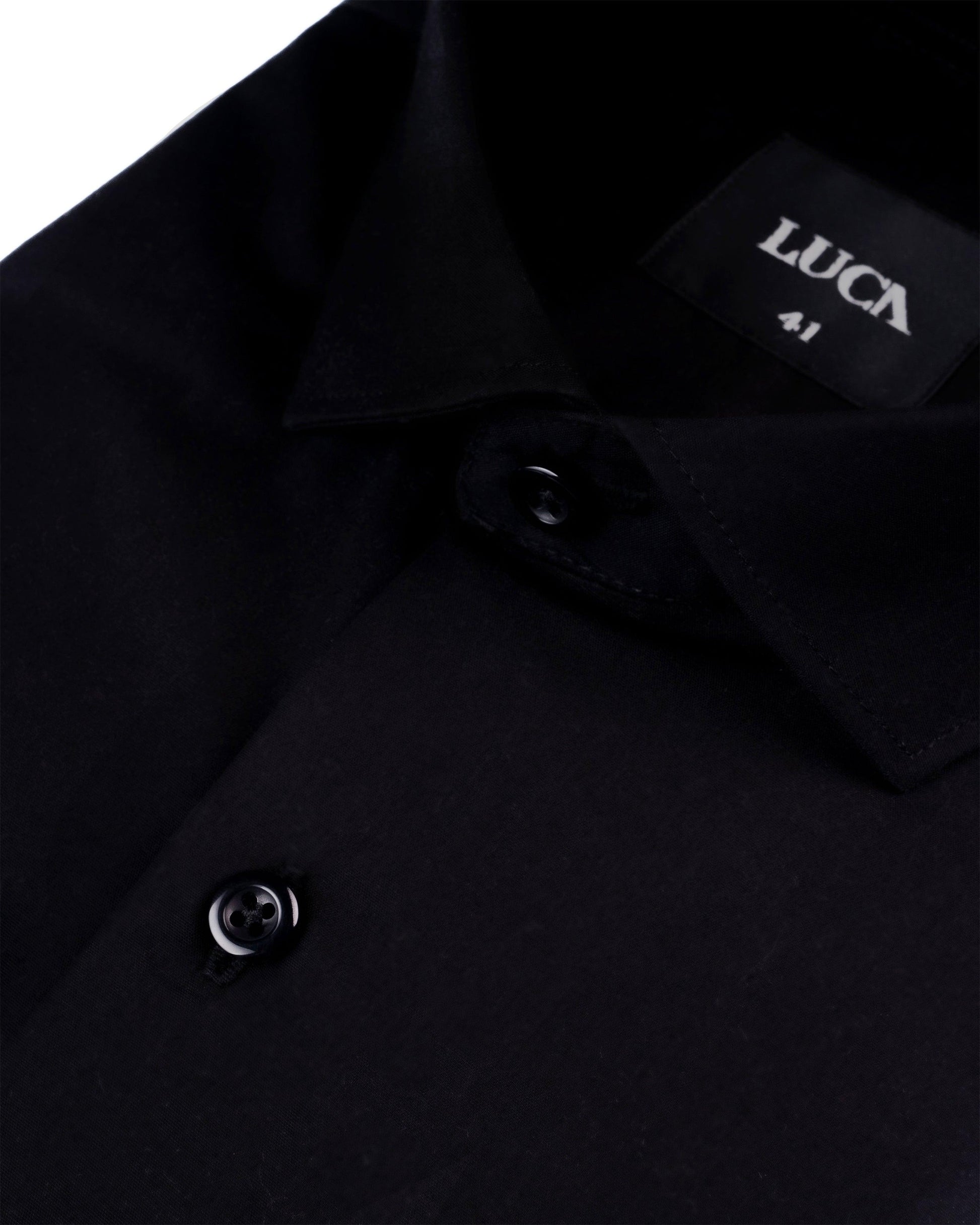 Black 100% Egyptian Cotton - Smart fit Shirt
