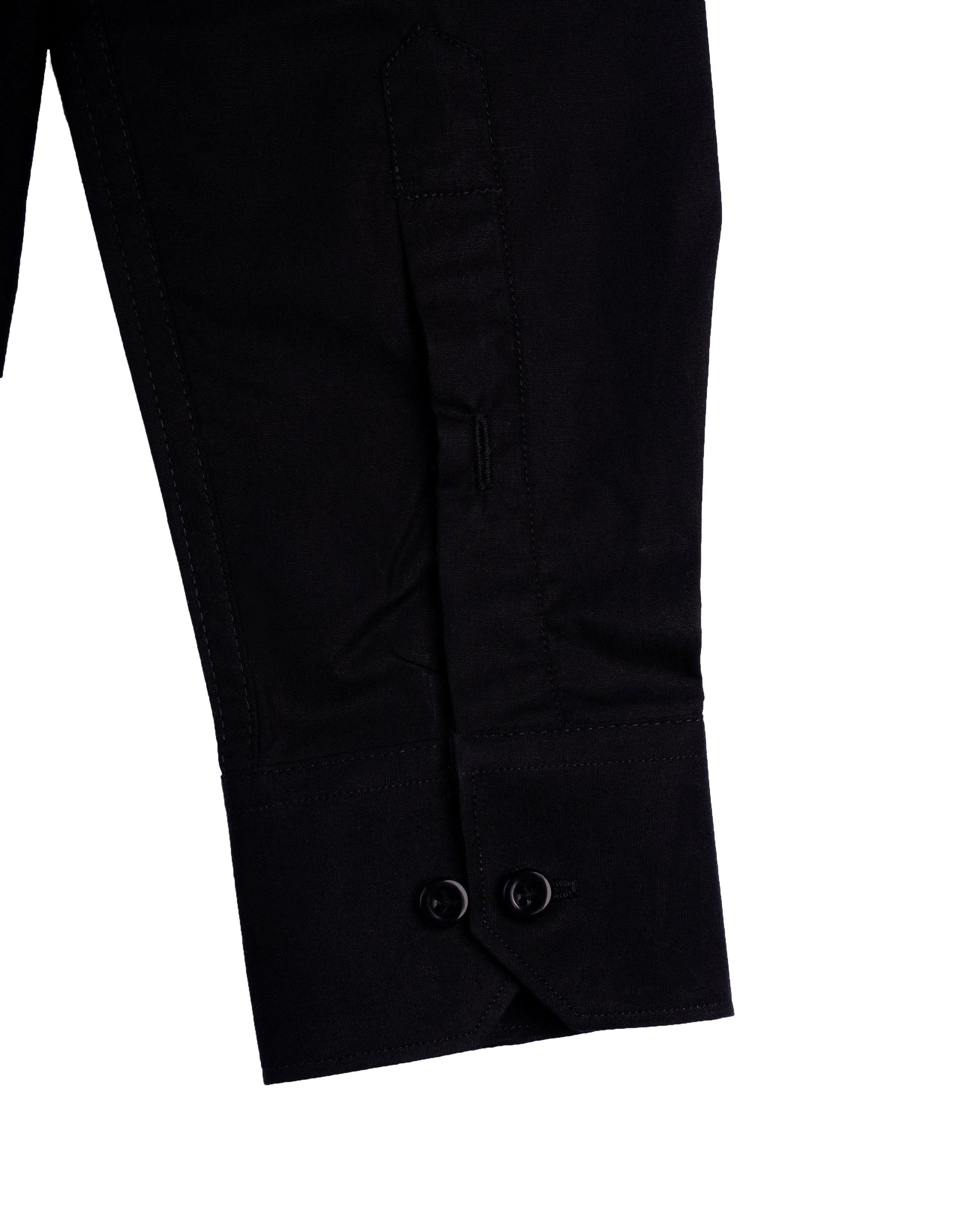 Black 100% Egyptian Cotton - Smart fit Shirt