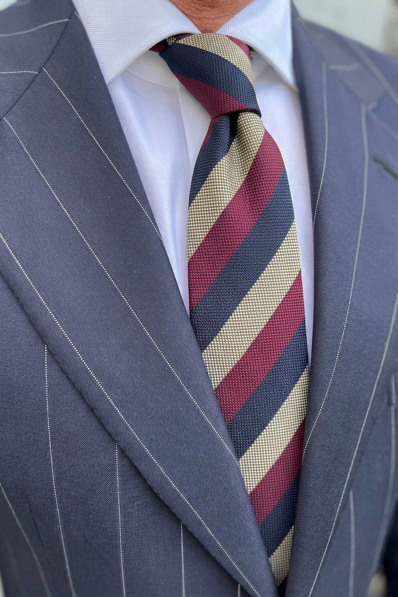 Midnight Wine Silk Jacquard Tie