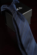 Dark Midnight Silk Jacquard Tie