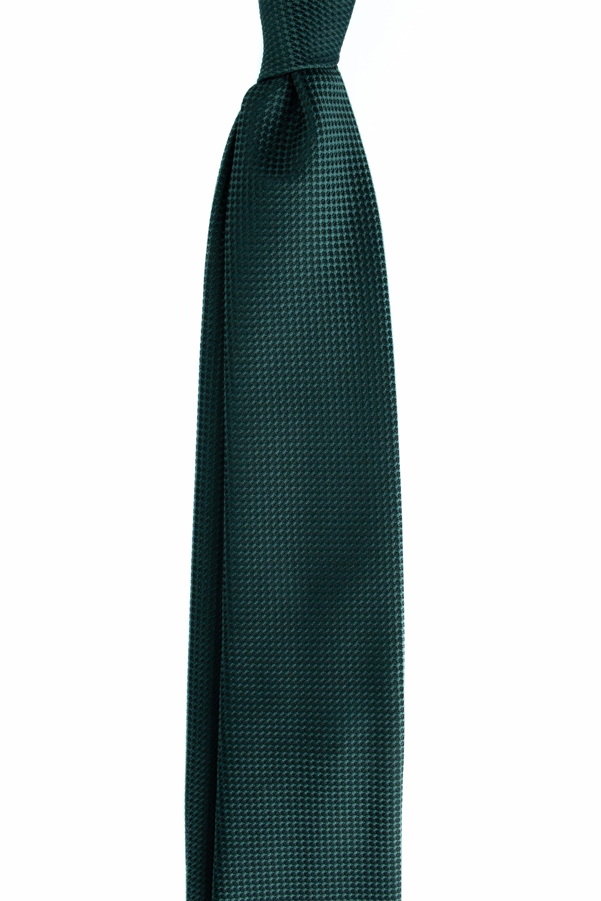 Dark Green Silk Jacquard Tie