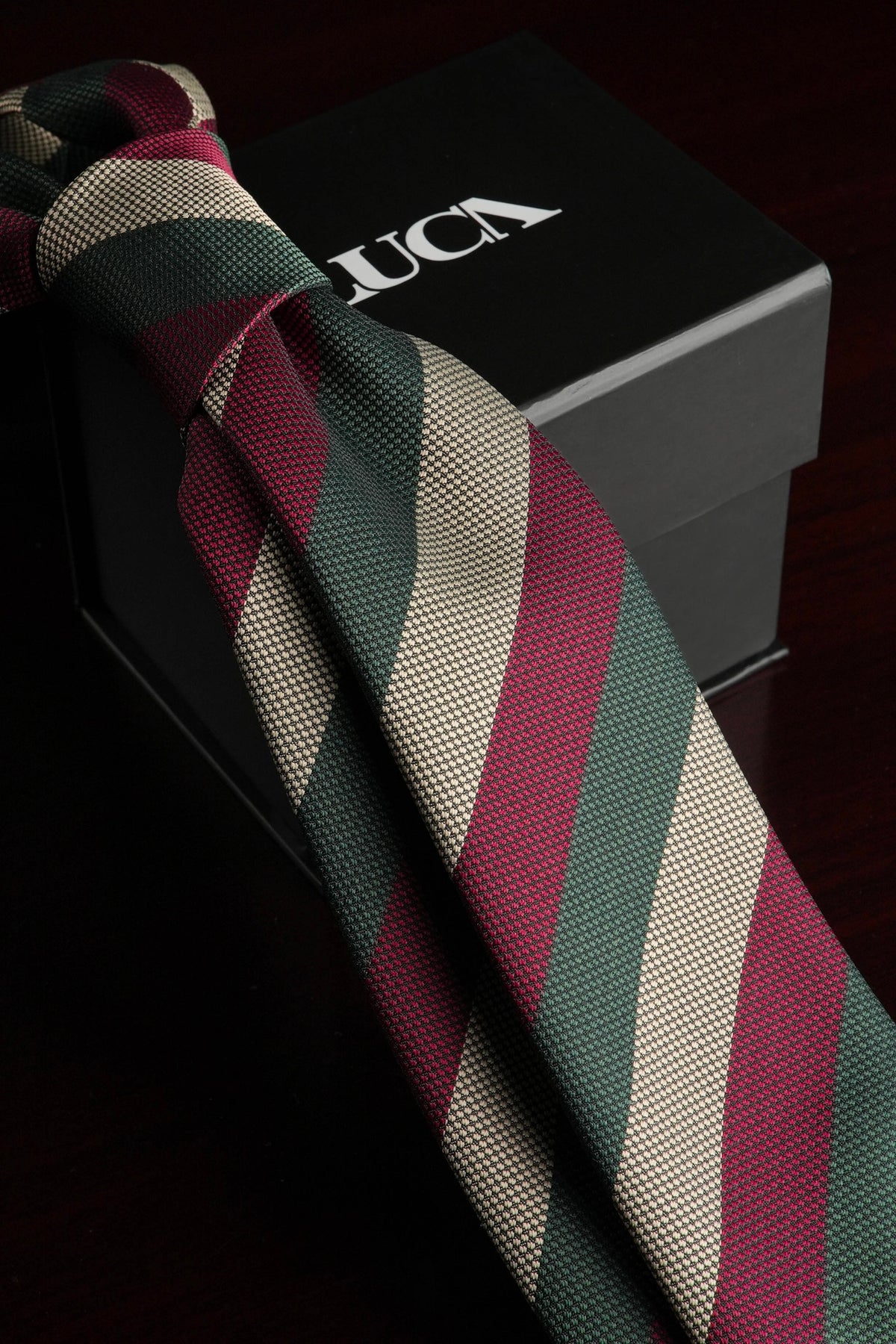 Olive Wine Silk Jacquard Tie