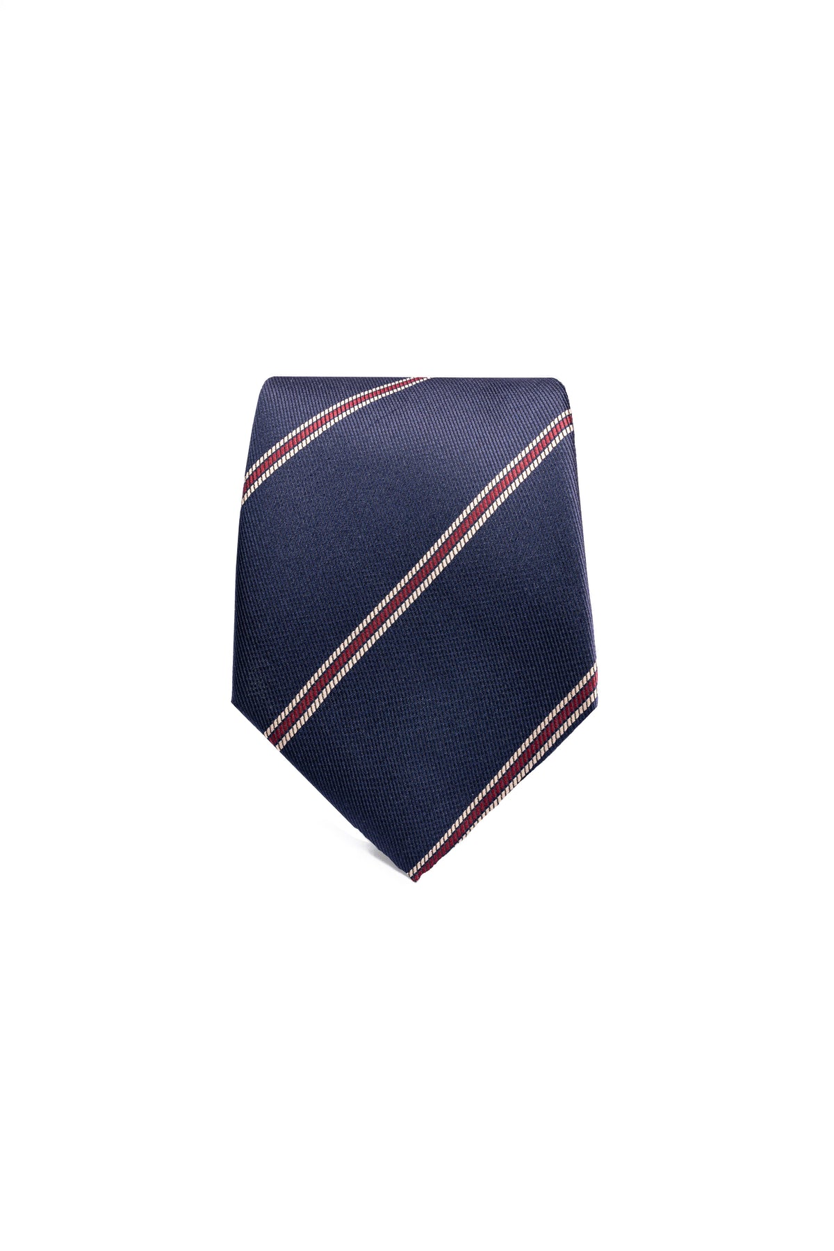 Burgundy Glow on Navy Jacquard Tie
