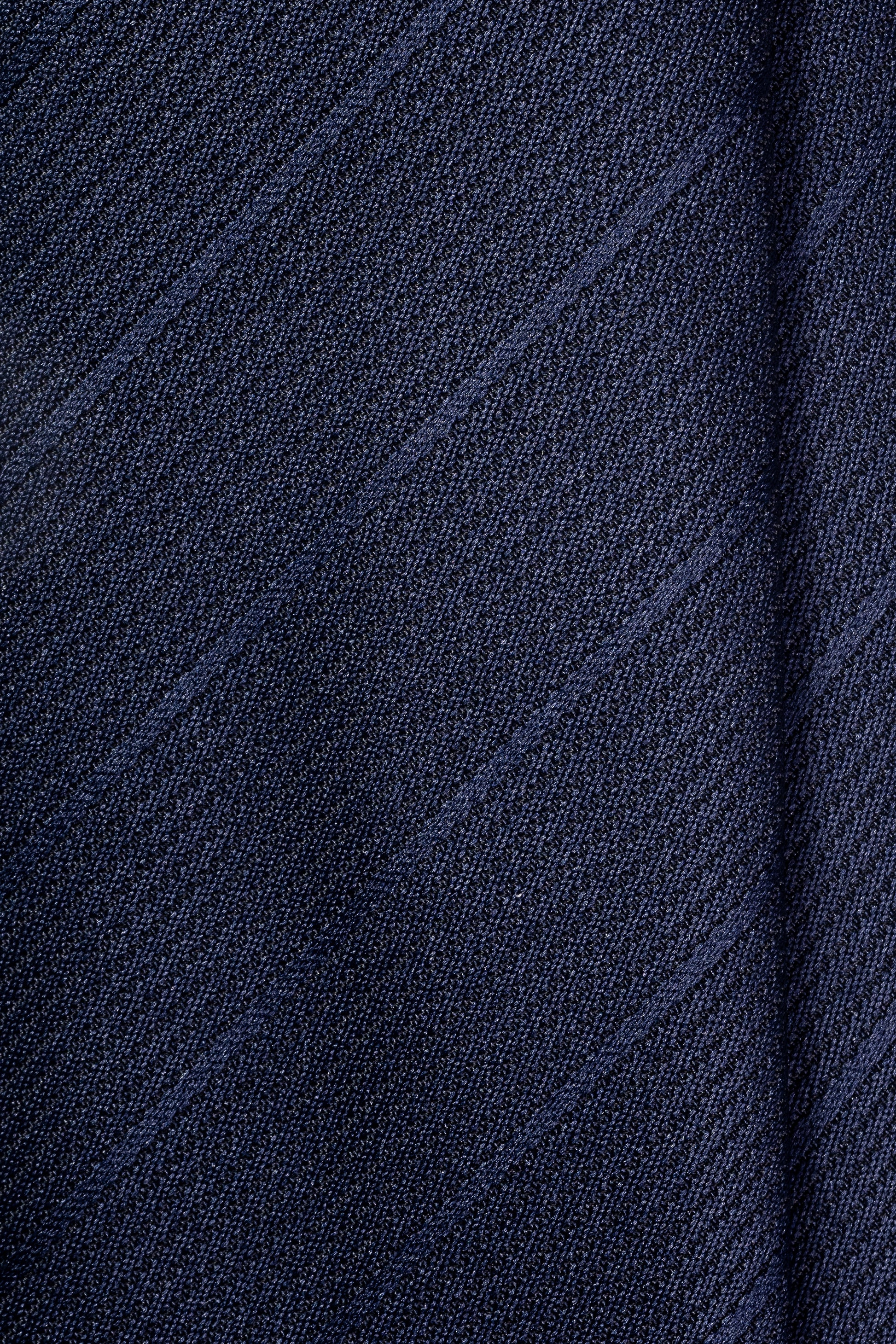 Navy Lines Jacquard Tie
