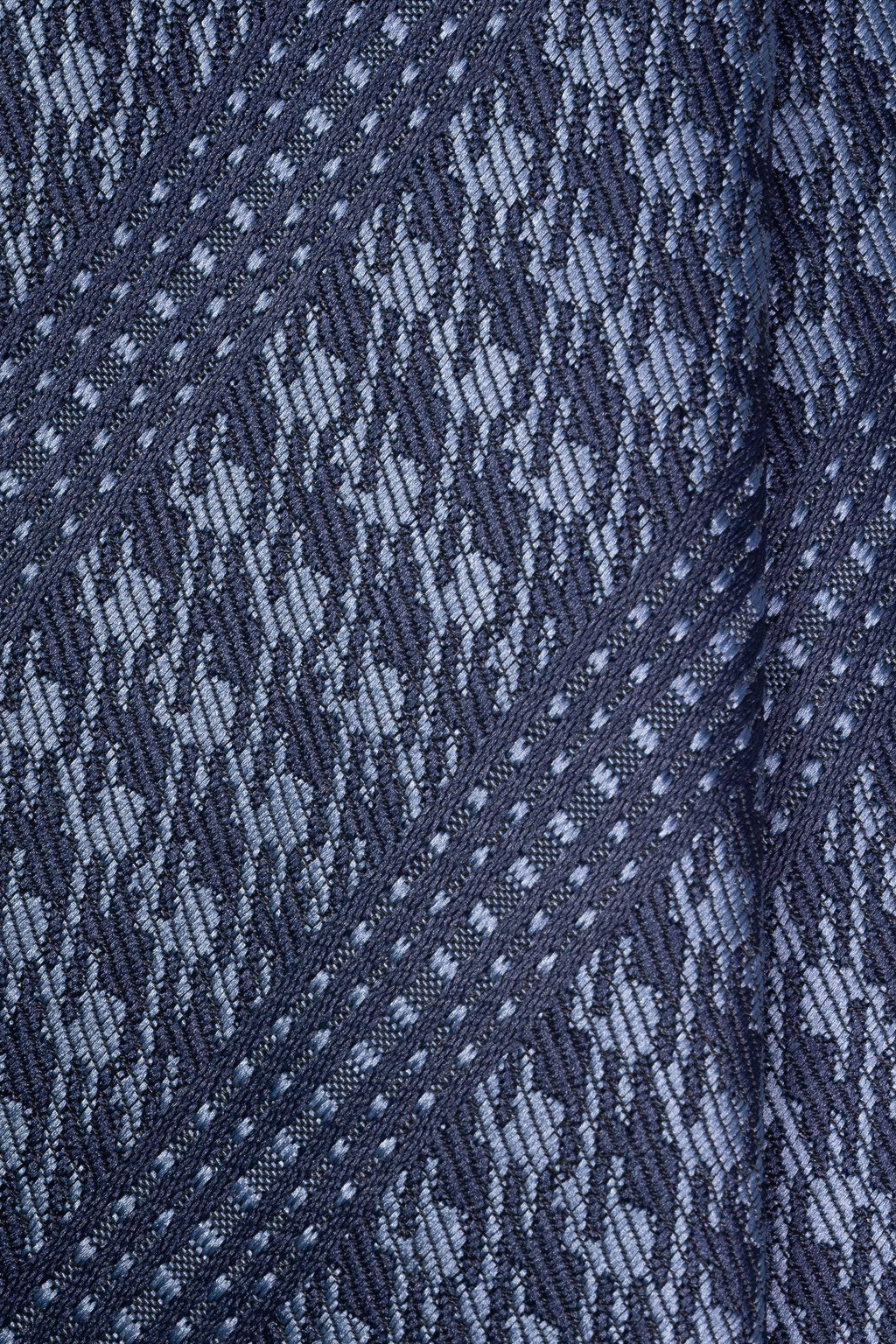 Indigo Glow Striped Jacquard Tie