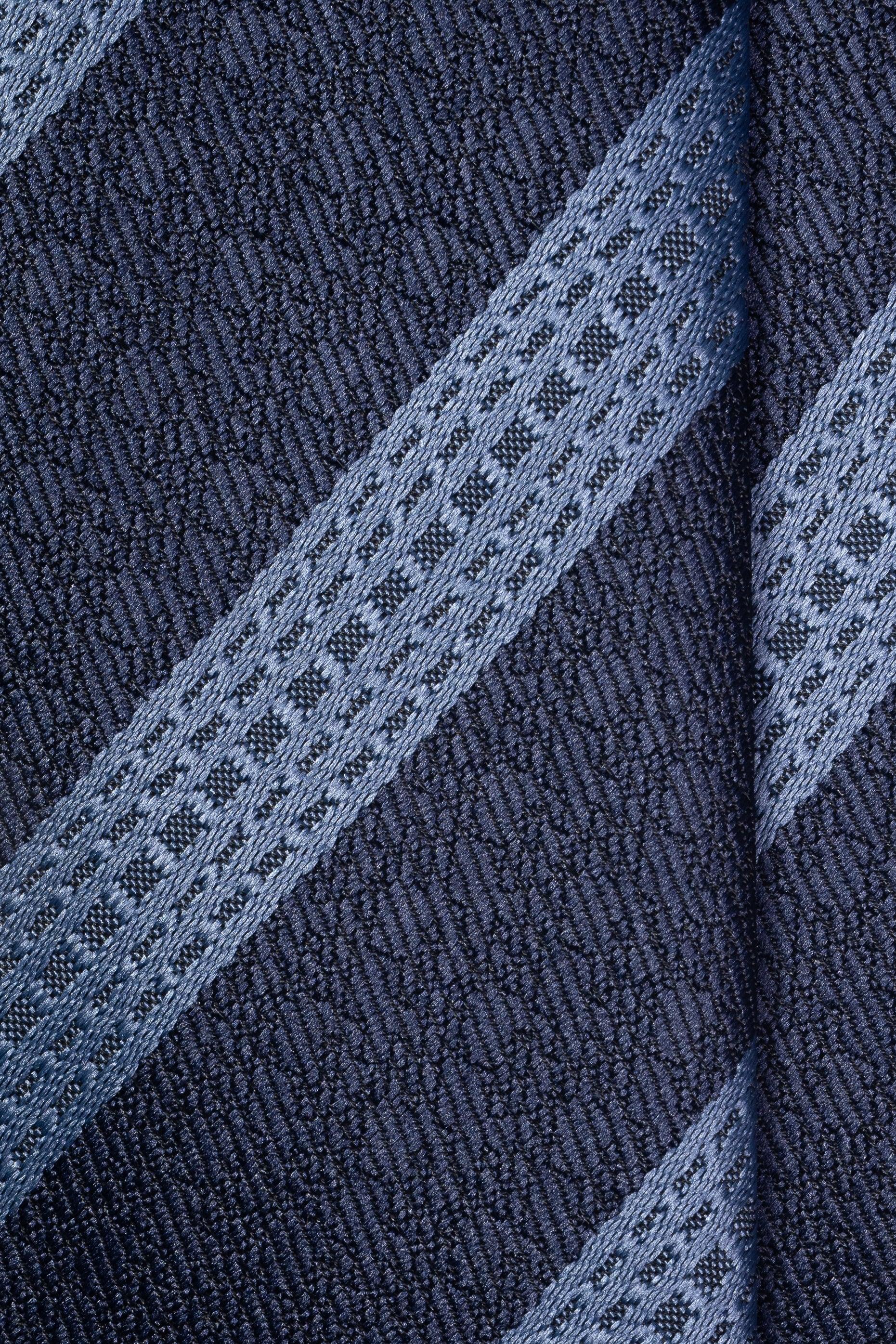 Midnight Striped Jacquard Tie