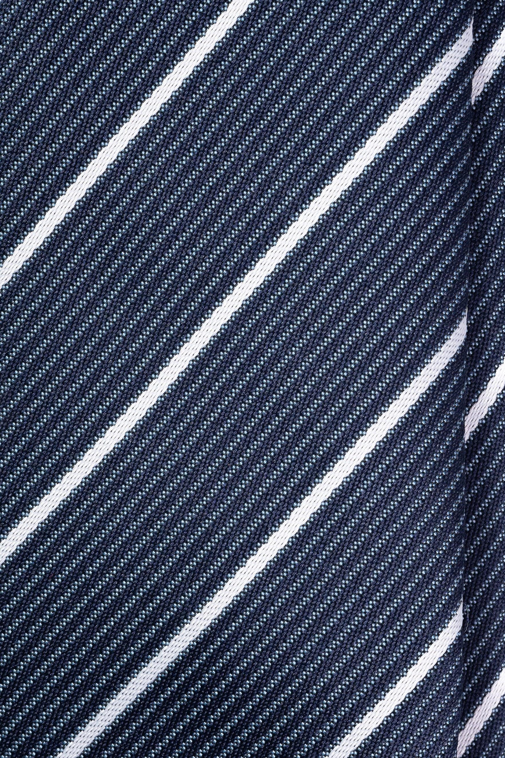 Sky & Snow Striped Jacquard Tie