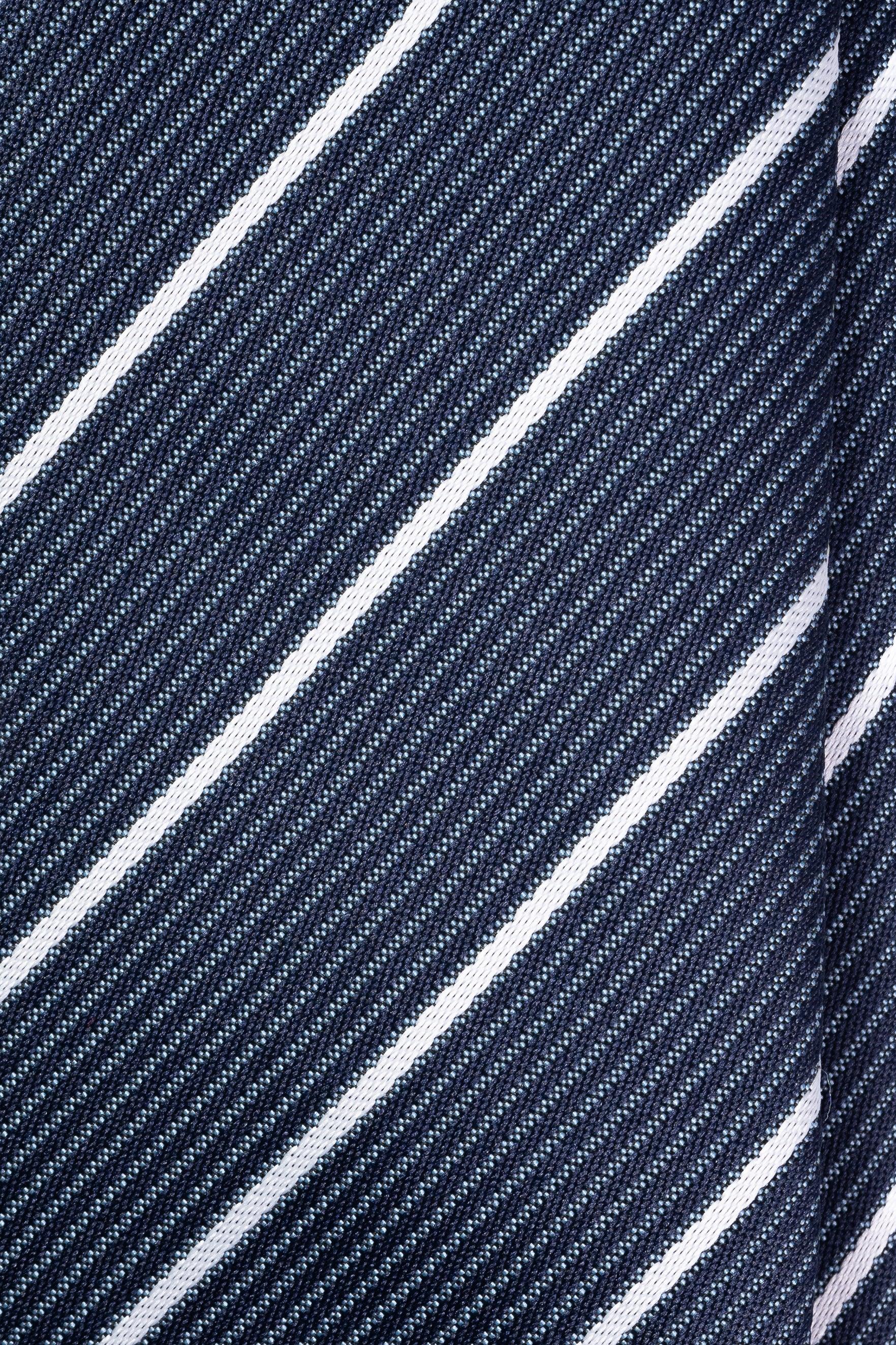 Sky & Snow Striped Jacquard Tie