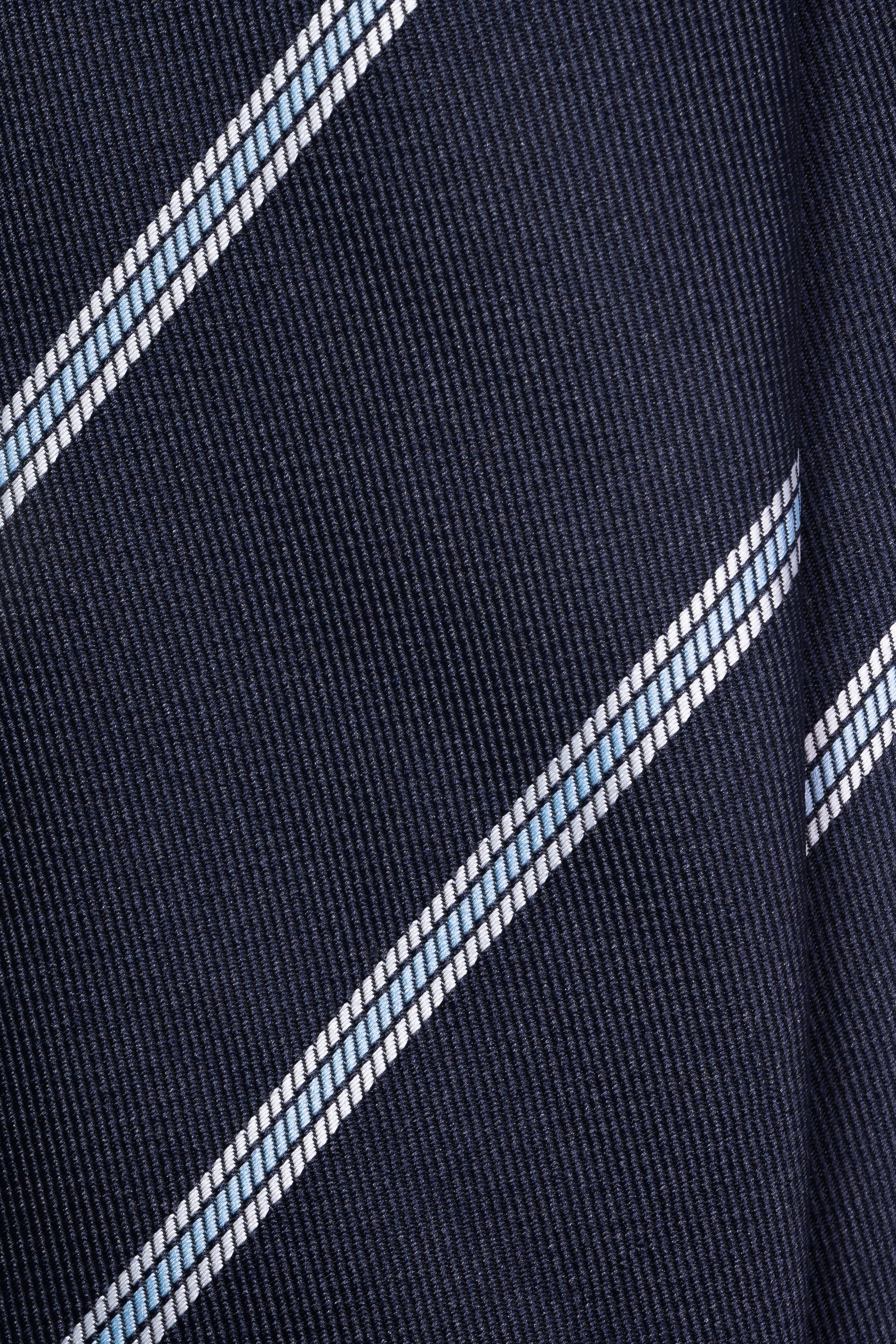 Midnight & Sky Striped Jacquard Tie