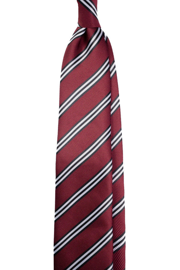 Burgundy Blaze Striped Jacquard