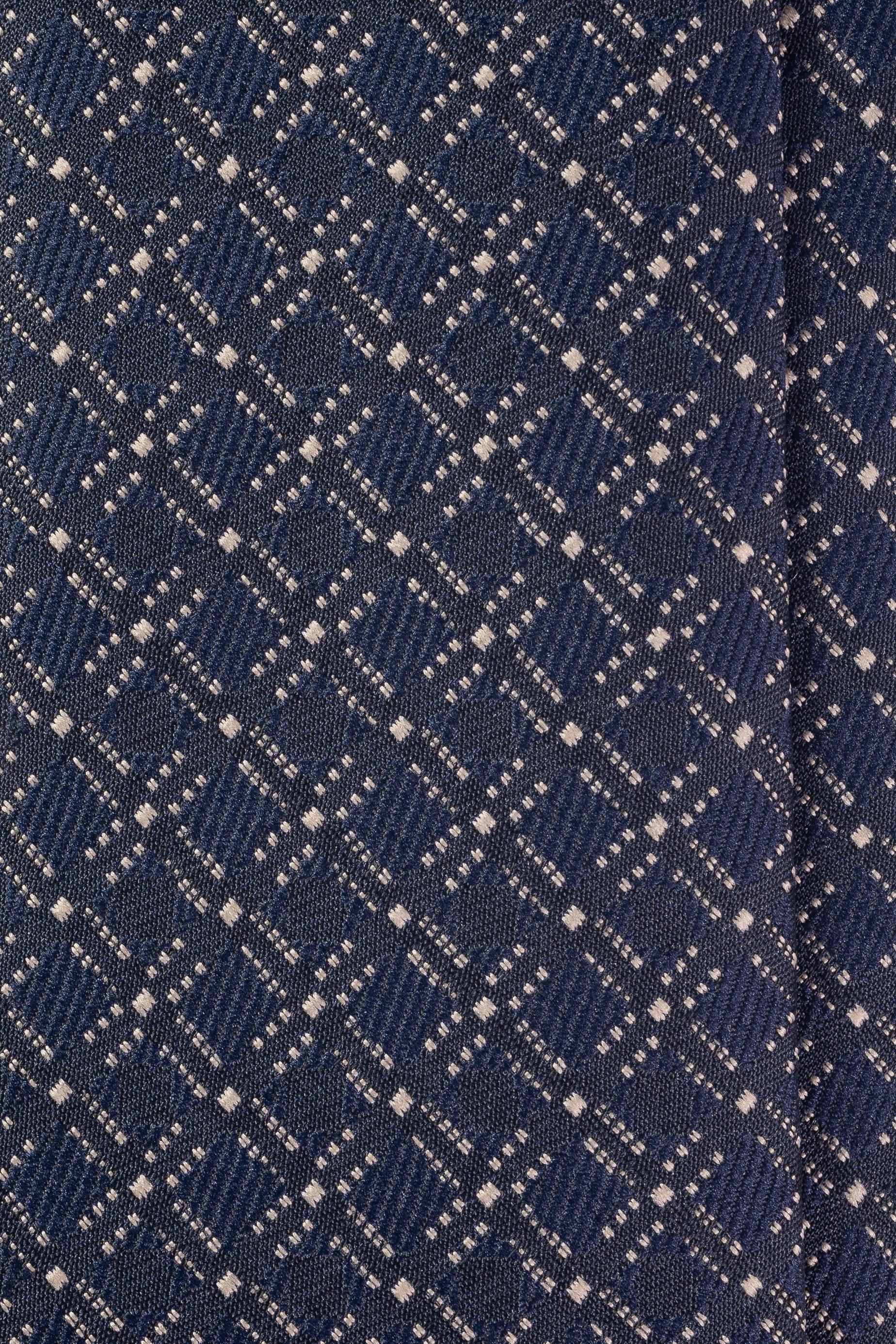 Sunlit Navy Jacquard Tie