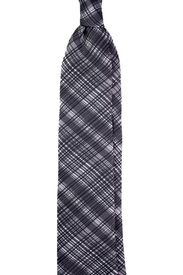 Textured Grey Jacquard Tie