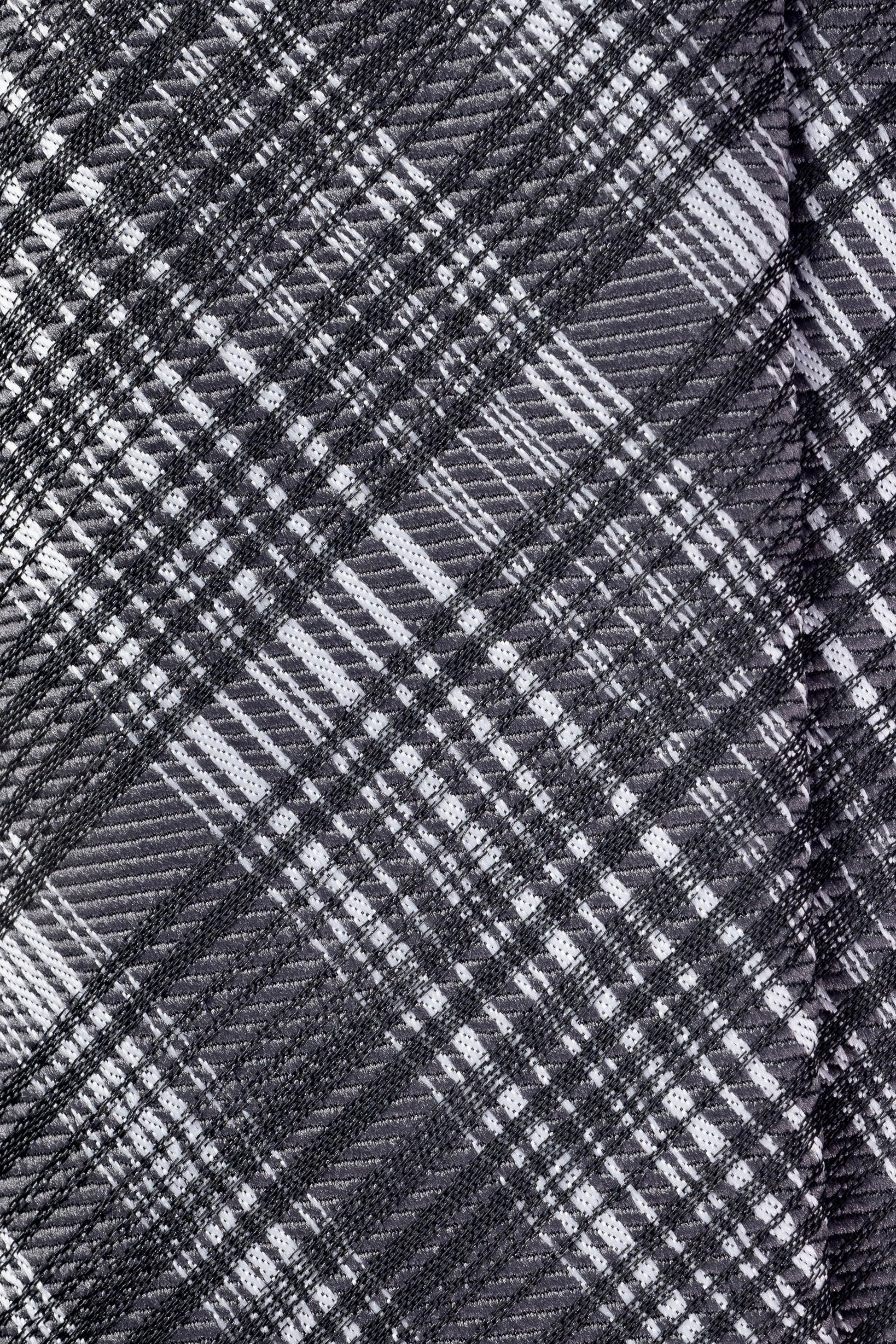 Textured Grey Jacquard Tie