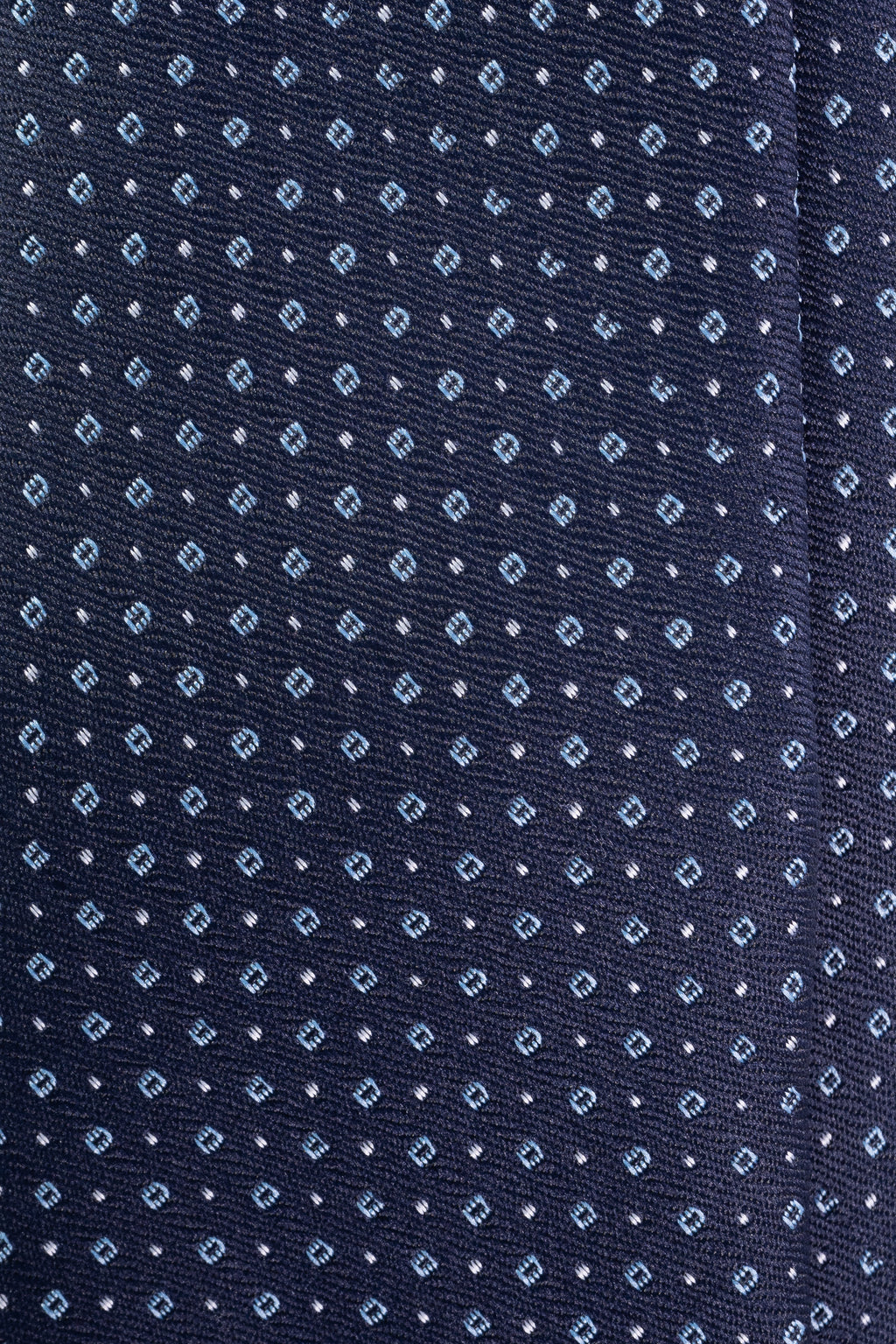 Navy Pinpoint Jacquard Tie