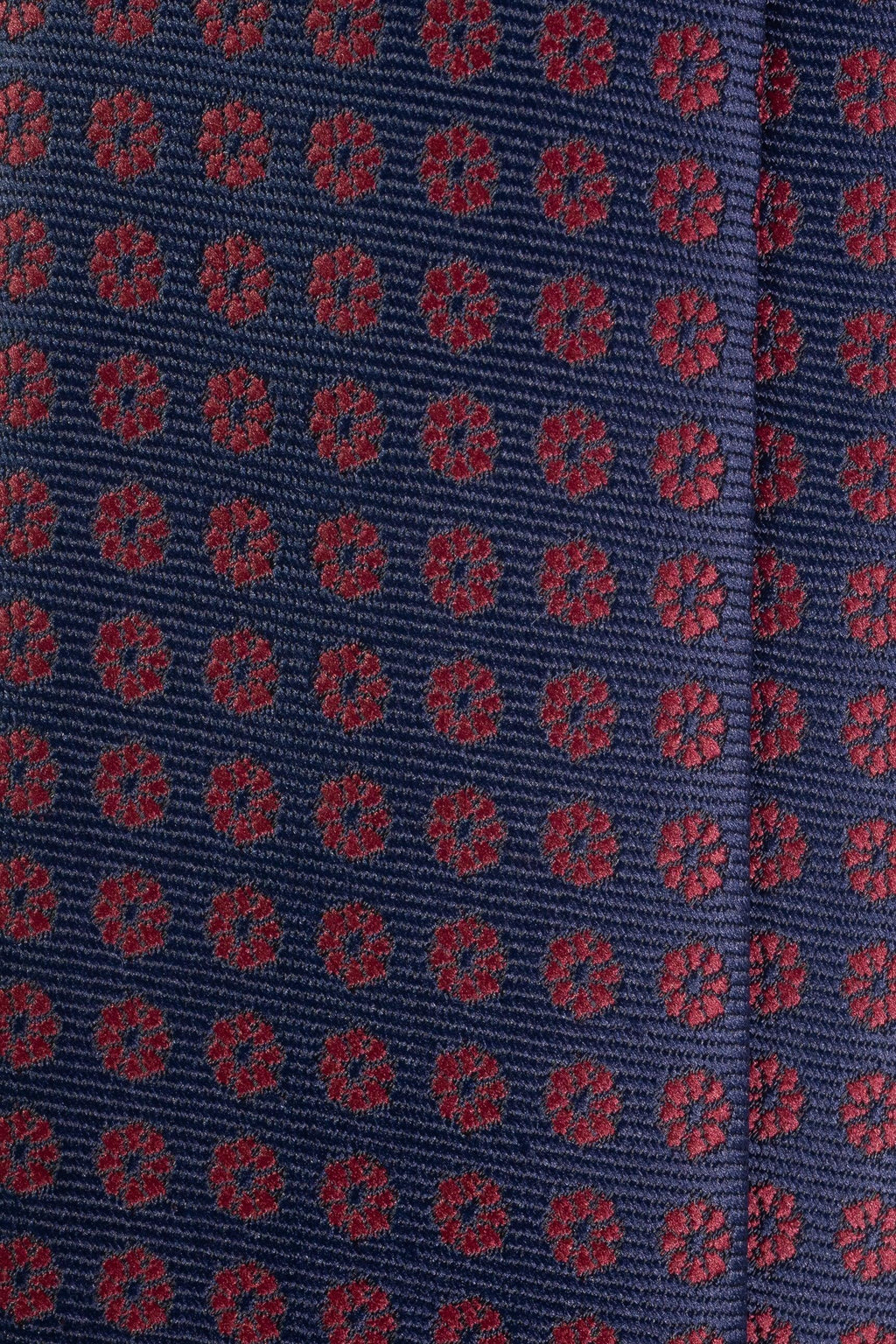 Navy Patterned Jacquard Tie
