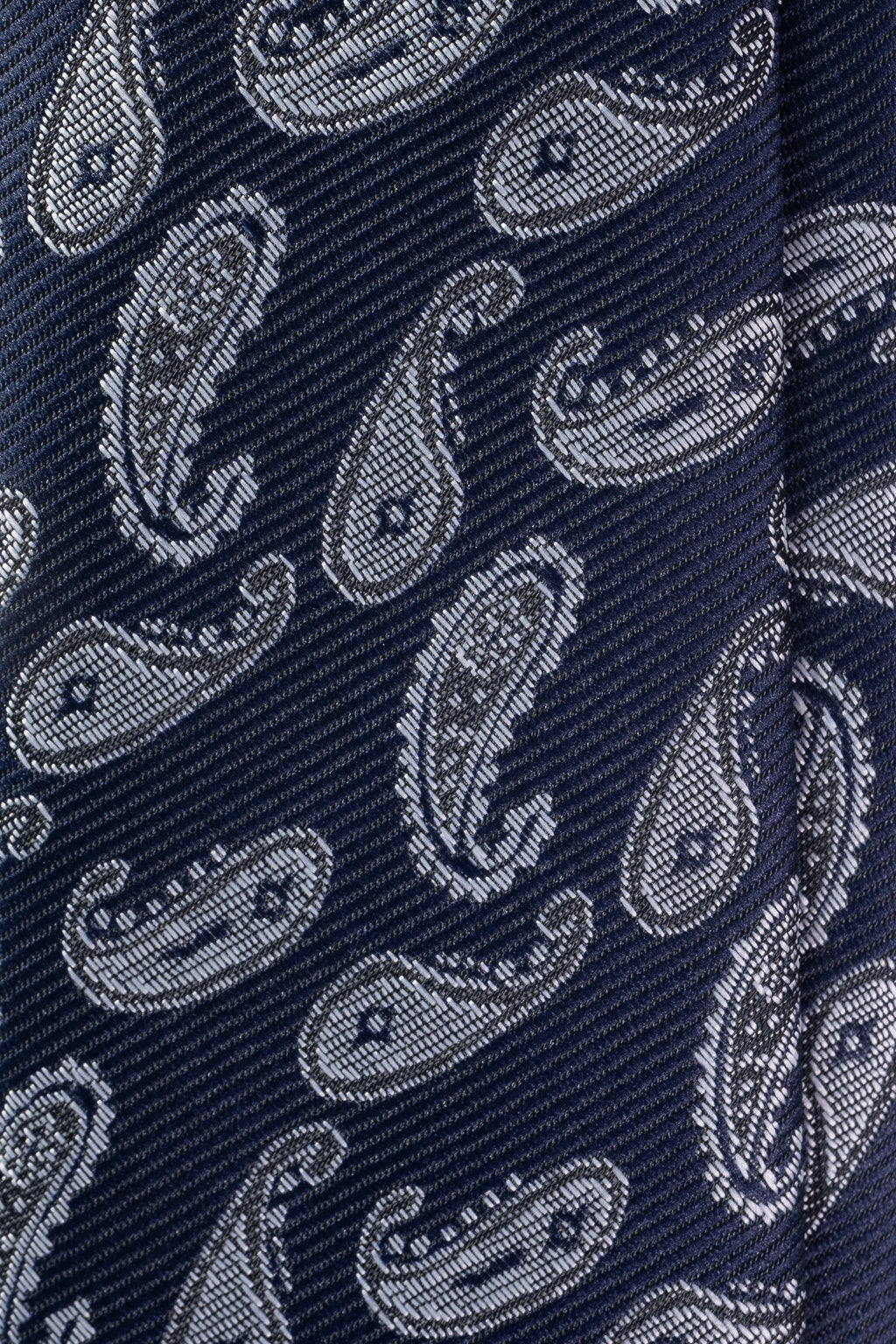 Grey Paisley Jacquard Tie