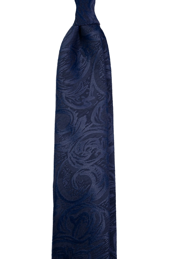 Navy Whisper Silk Jacquard Tie