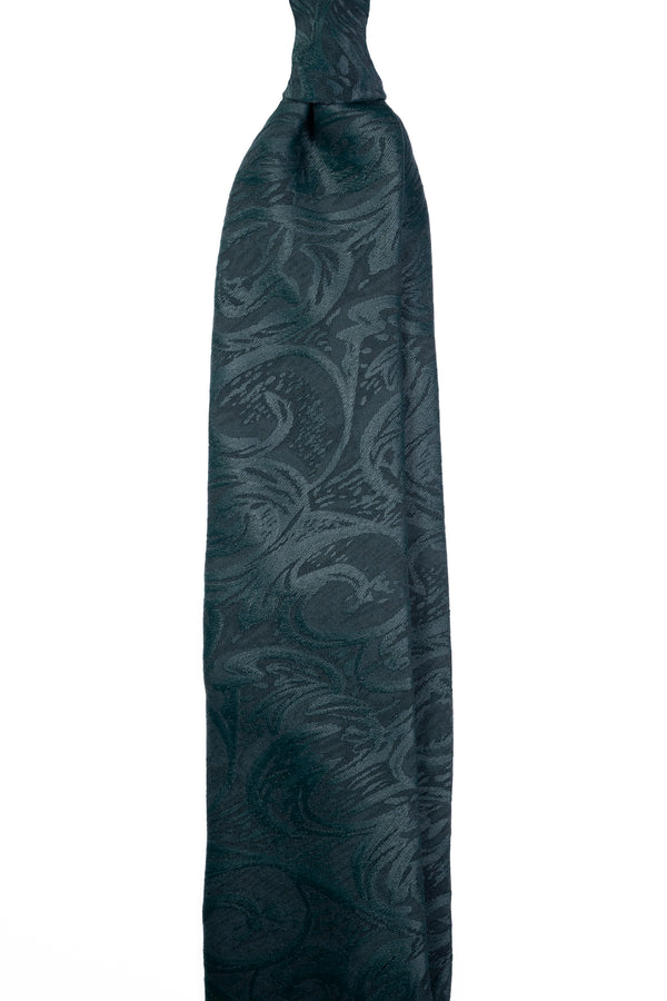 Teal Whisper Silk Jacquard Tie