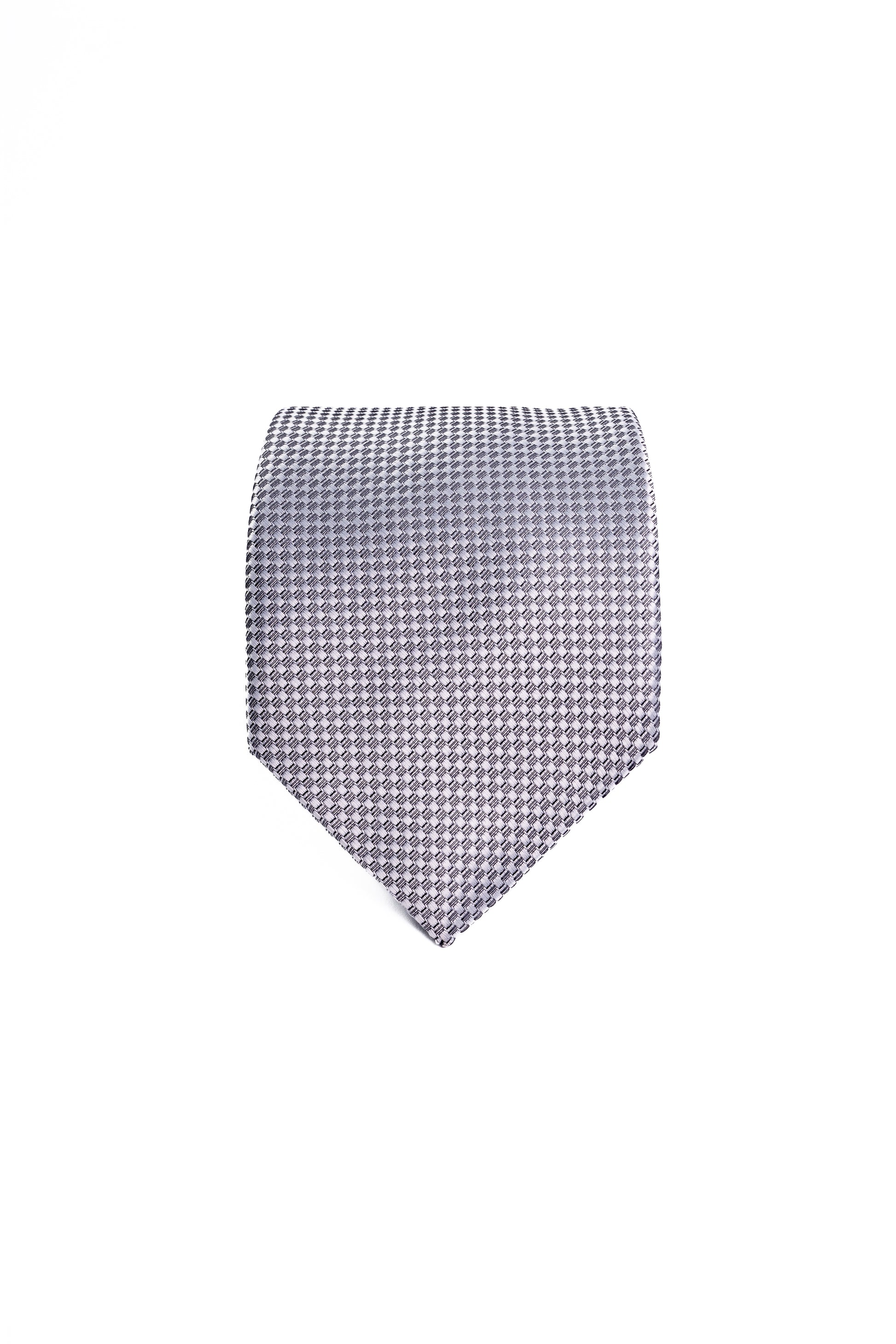 Silver Whisper Jacquard Tie