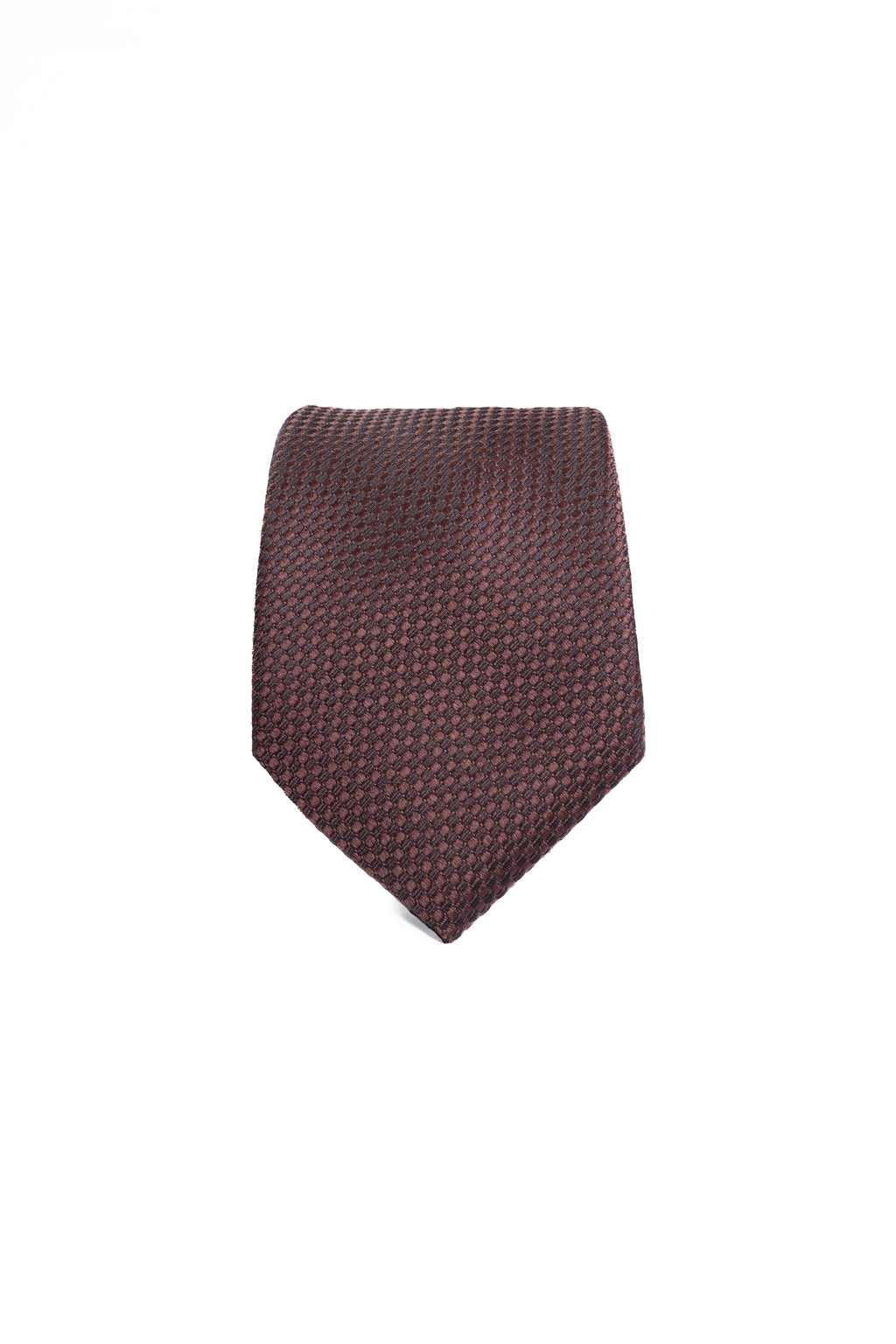 Deep Brown Jacquard Tie