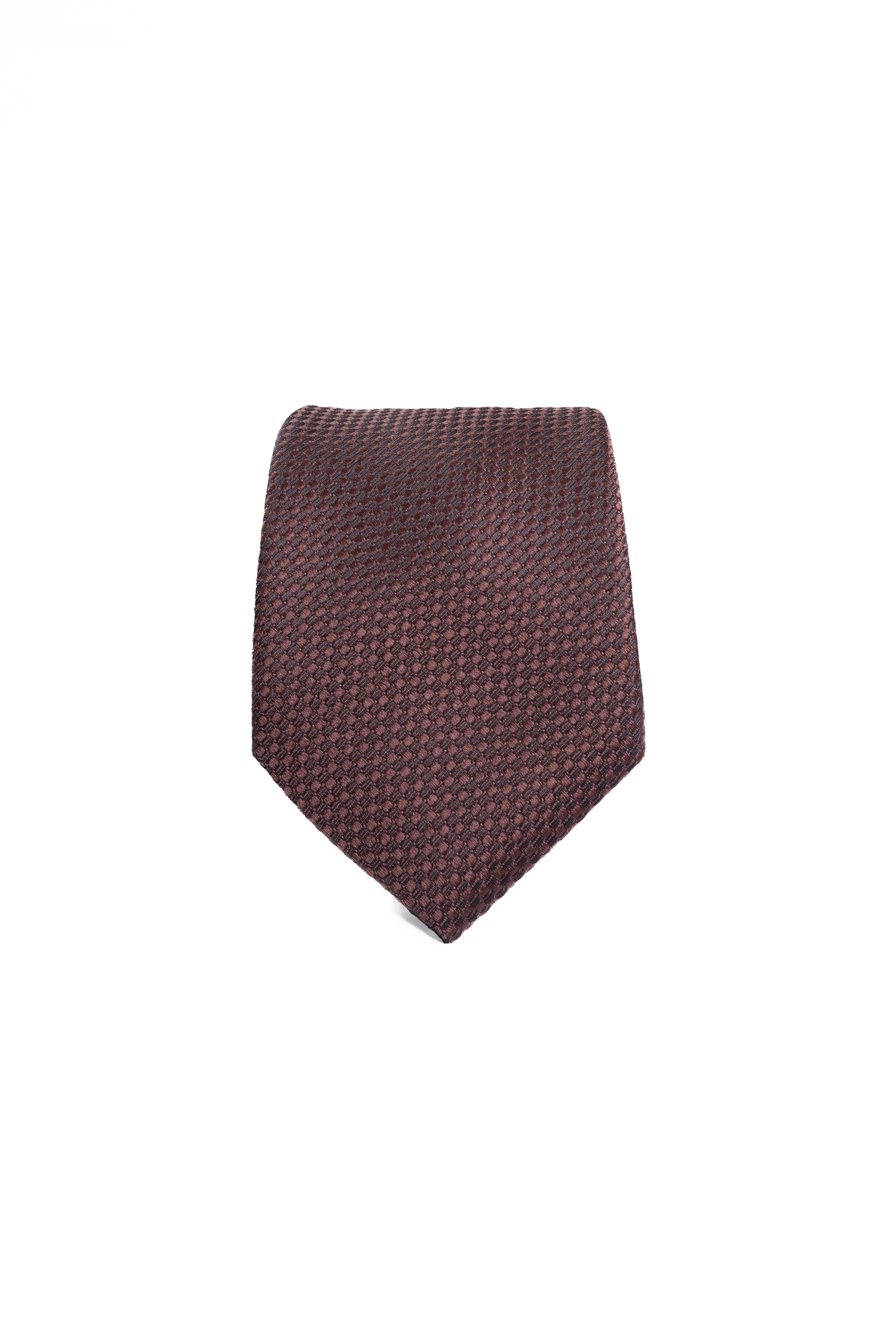 Deep Brown Jacquard Tie