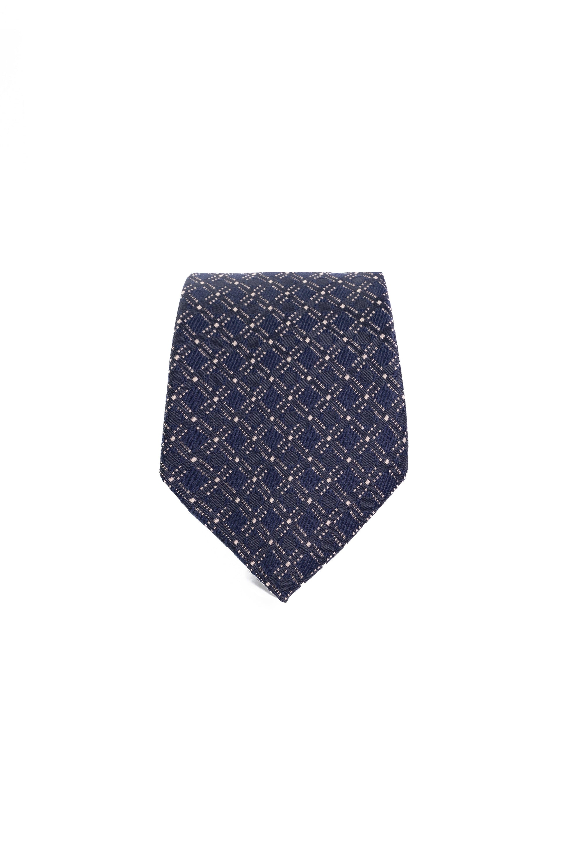 Sunlit Navy Jacquard Tie