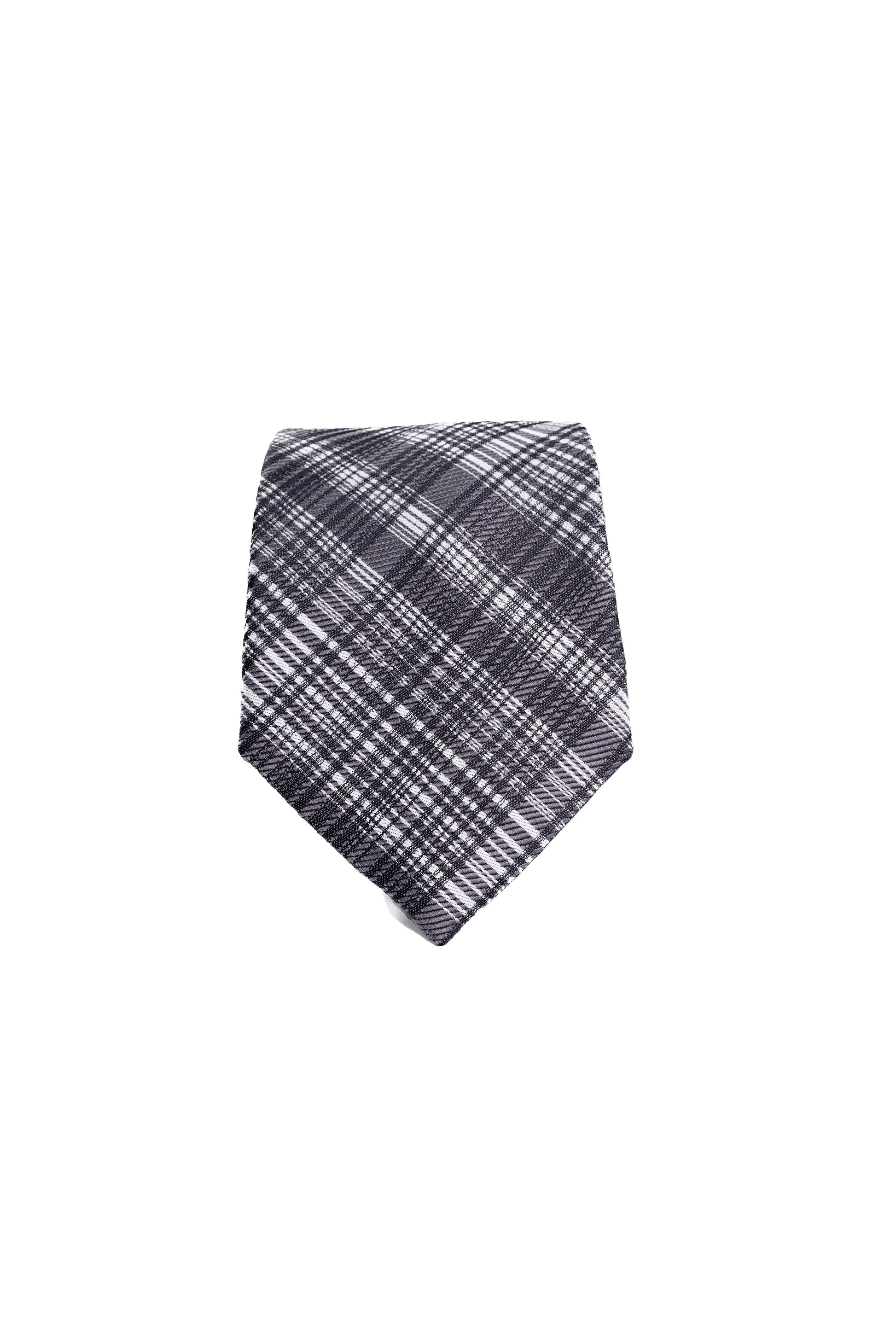 Textured Grey Jacquard Tie