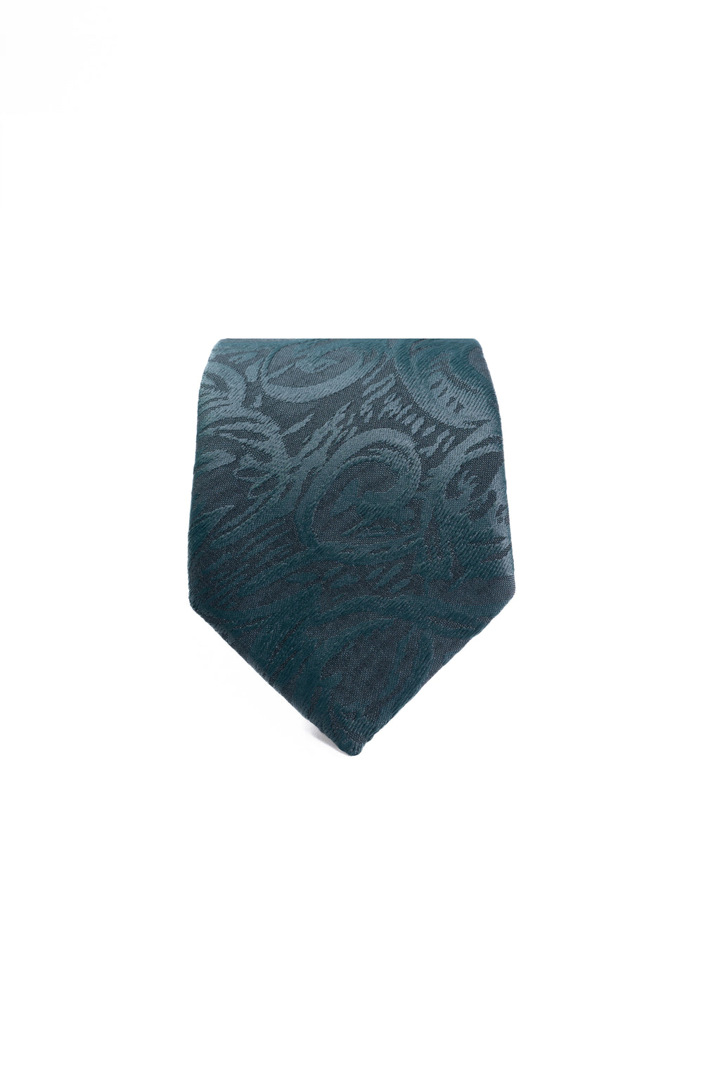 Teal Whisper Silk Jacquard Tie