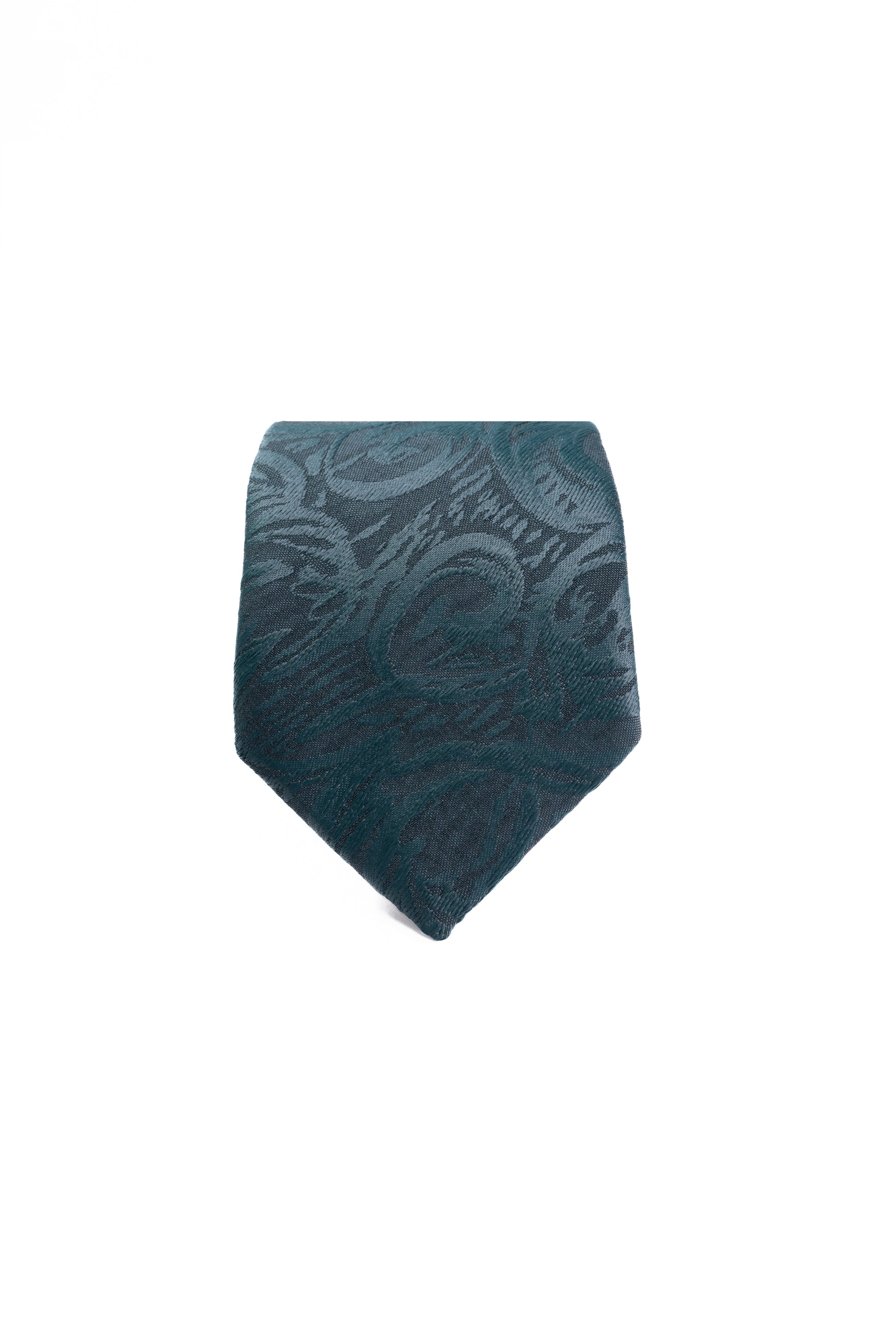 Teal Whisper Silk Jacquard Tie