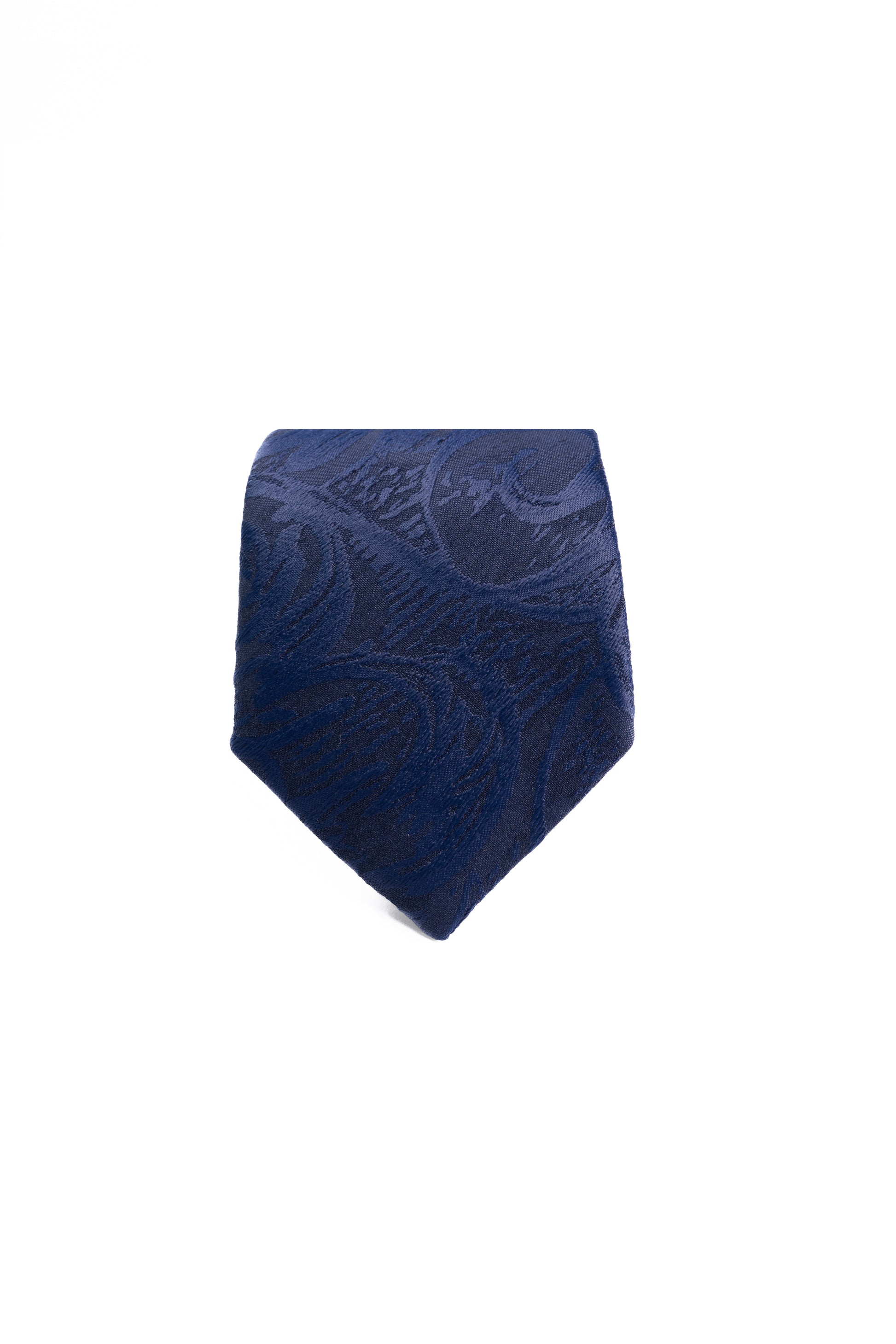 Navy Whisper Silk Jacquard Tie