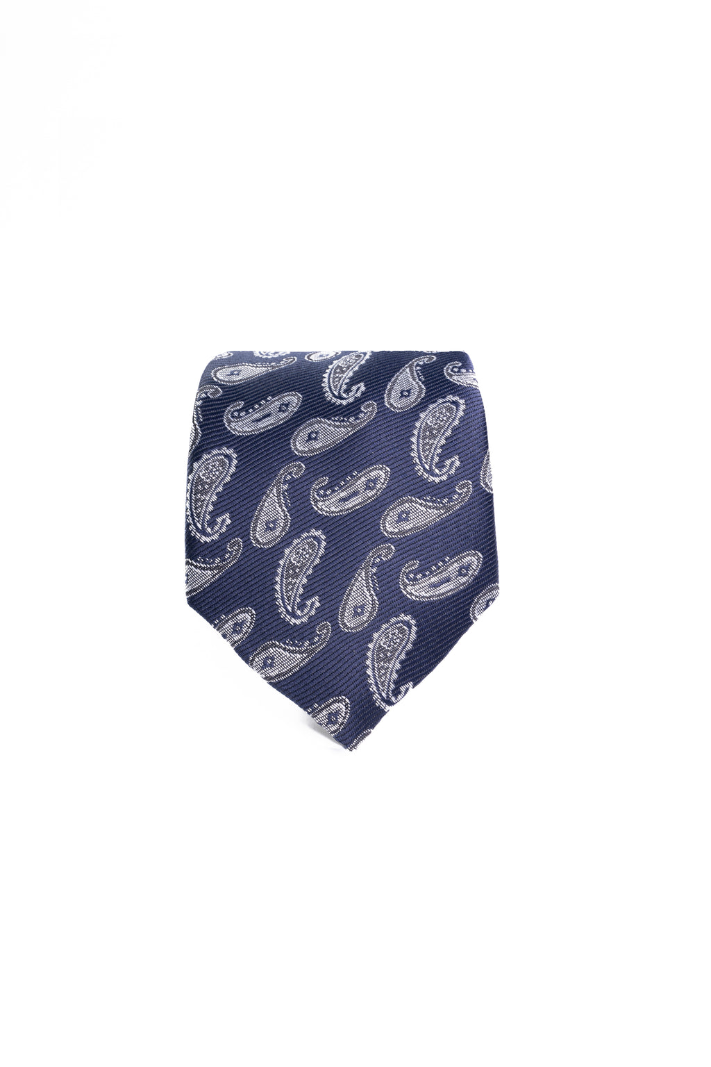 Grey Paisley Jacquard Tie