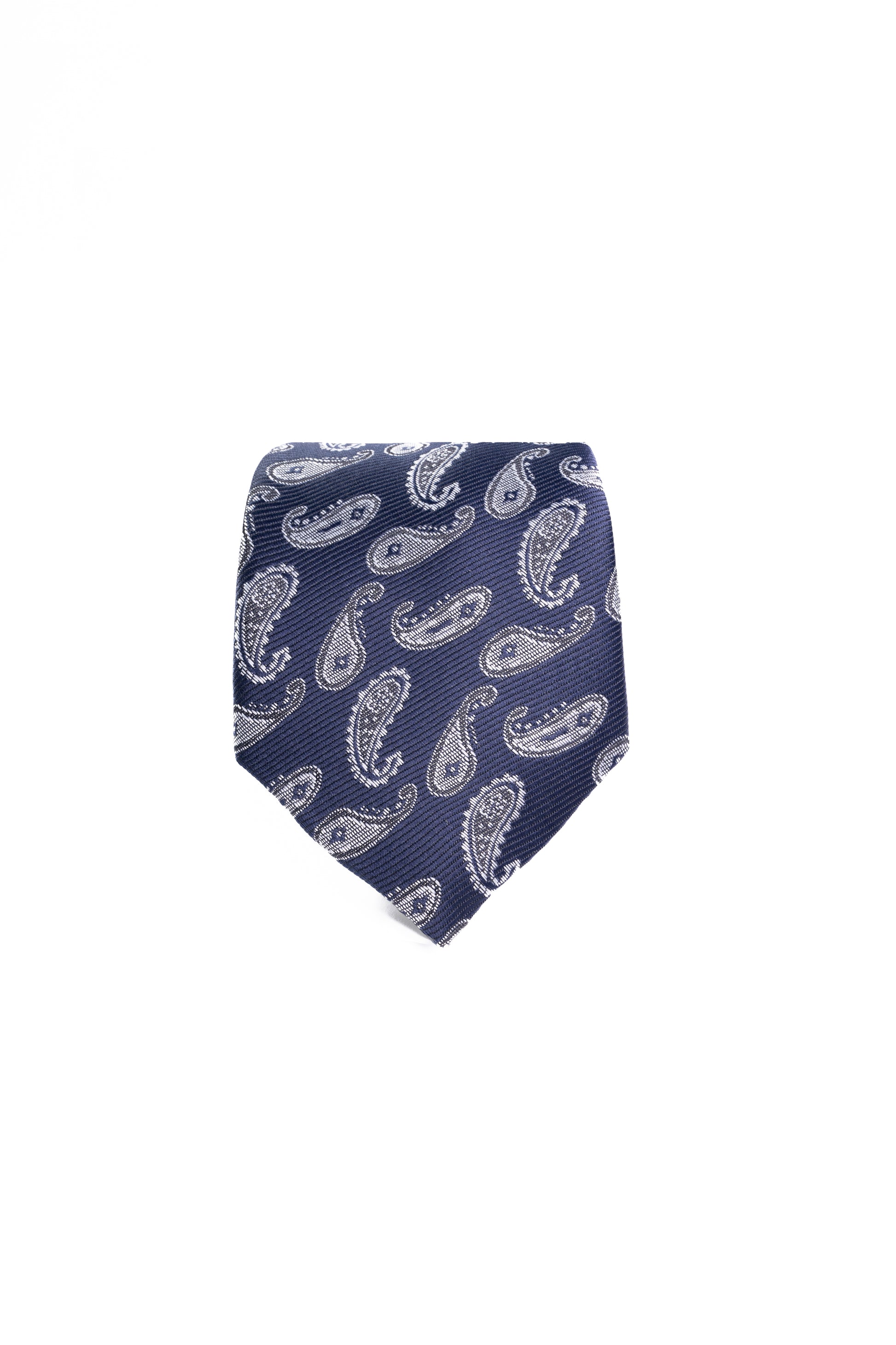 Grey Paisley Jacquard Tie