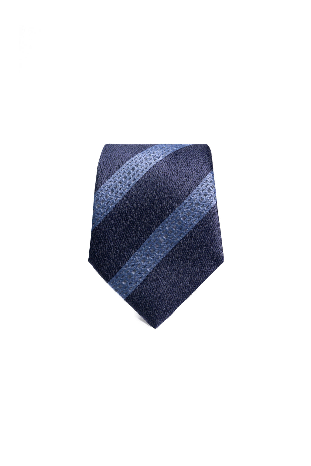 Midnight Striped Jacquard Tie