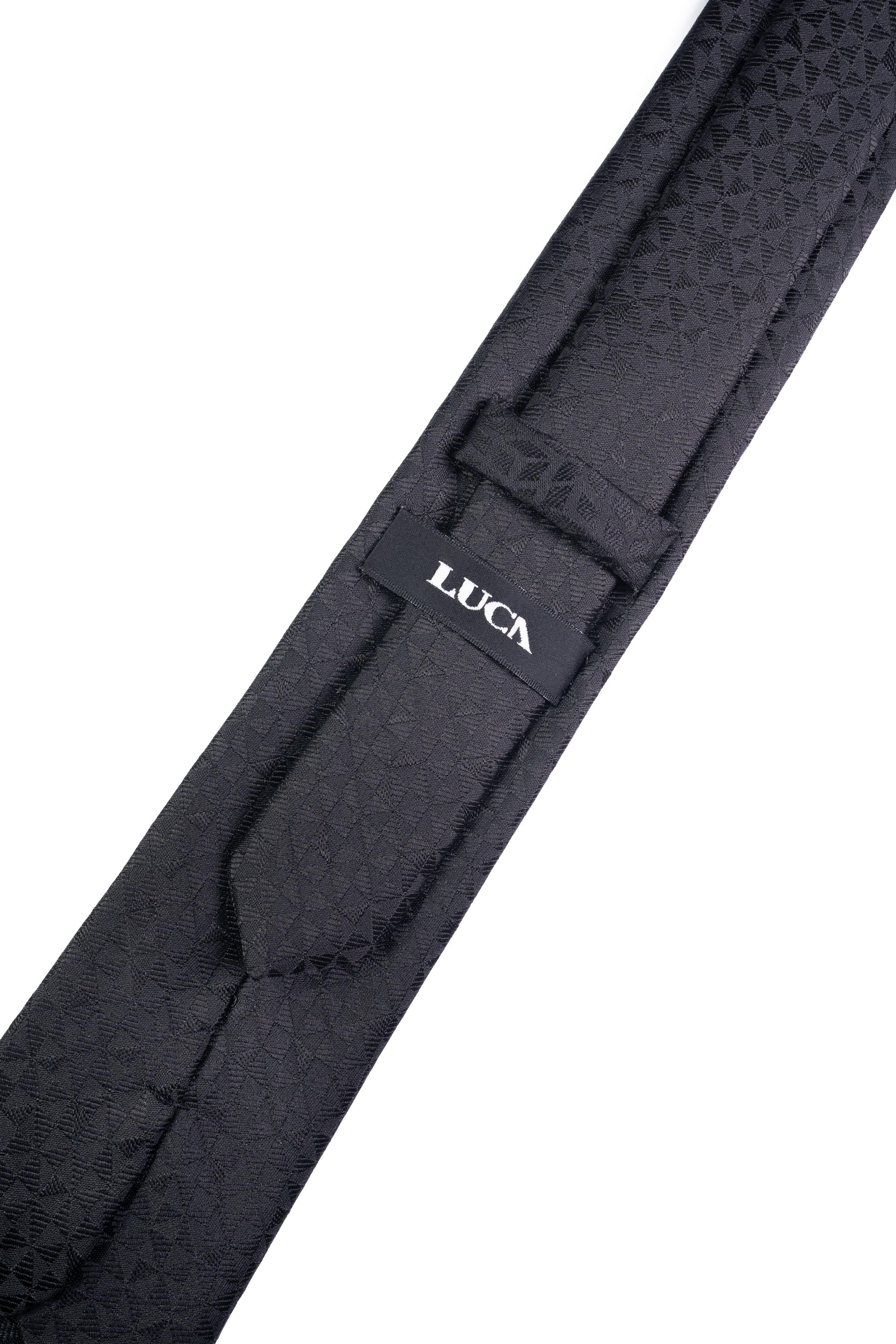 Noir Elegance Jacquard Tie