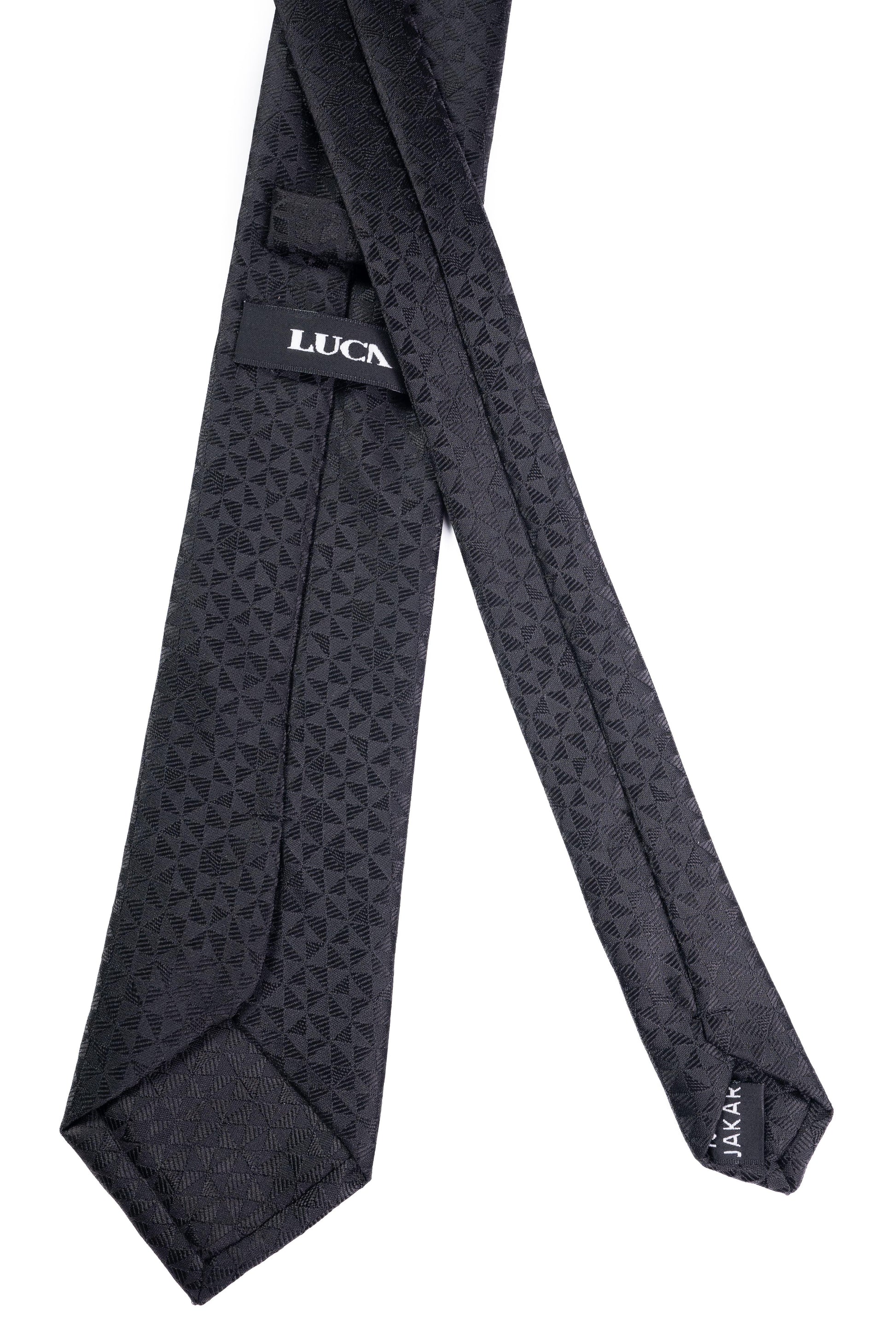 Noir Elegance Jacquard Tie