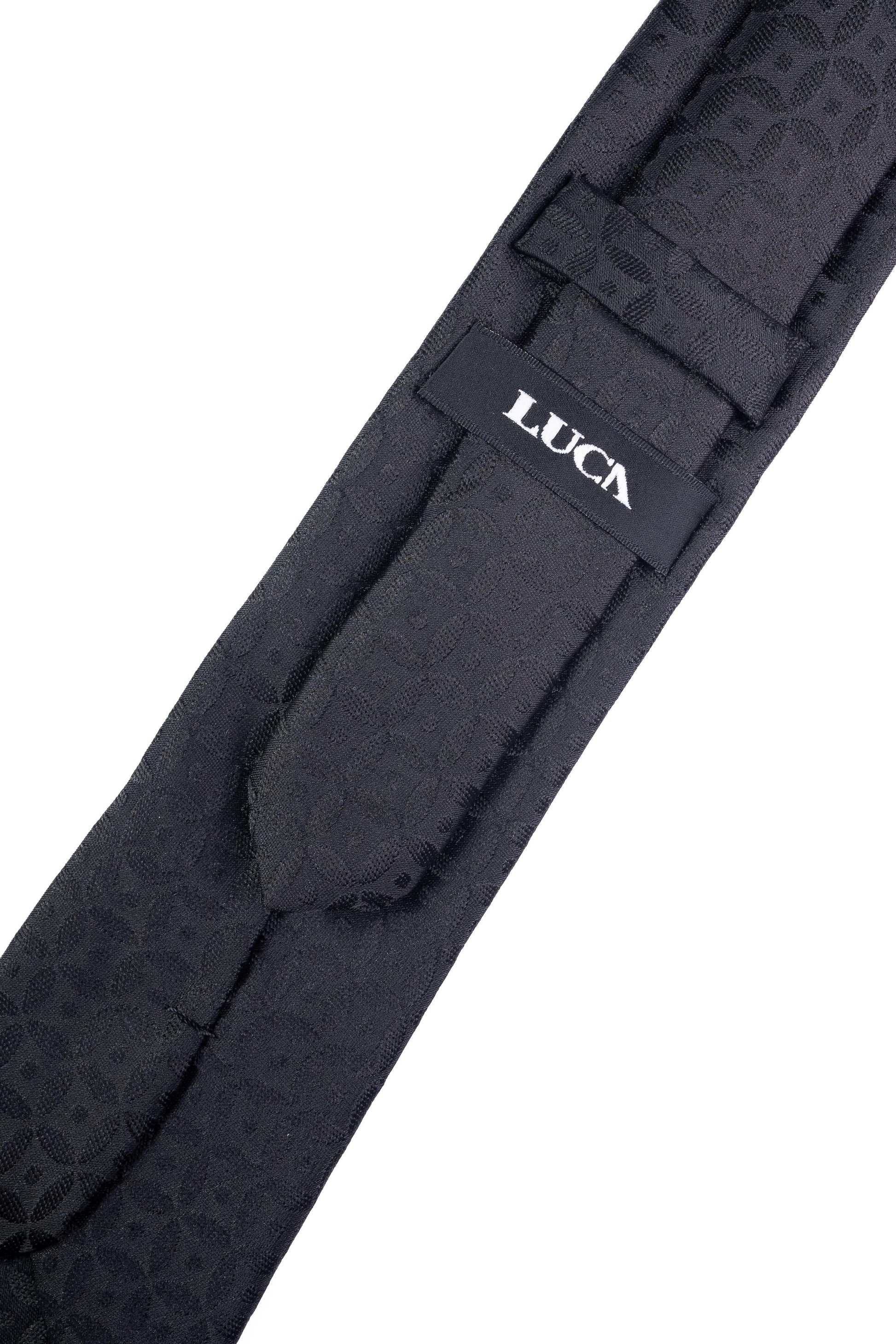 Shadow grid Jacquard Tie