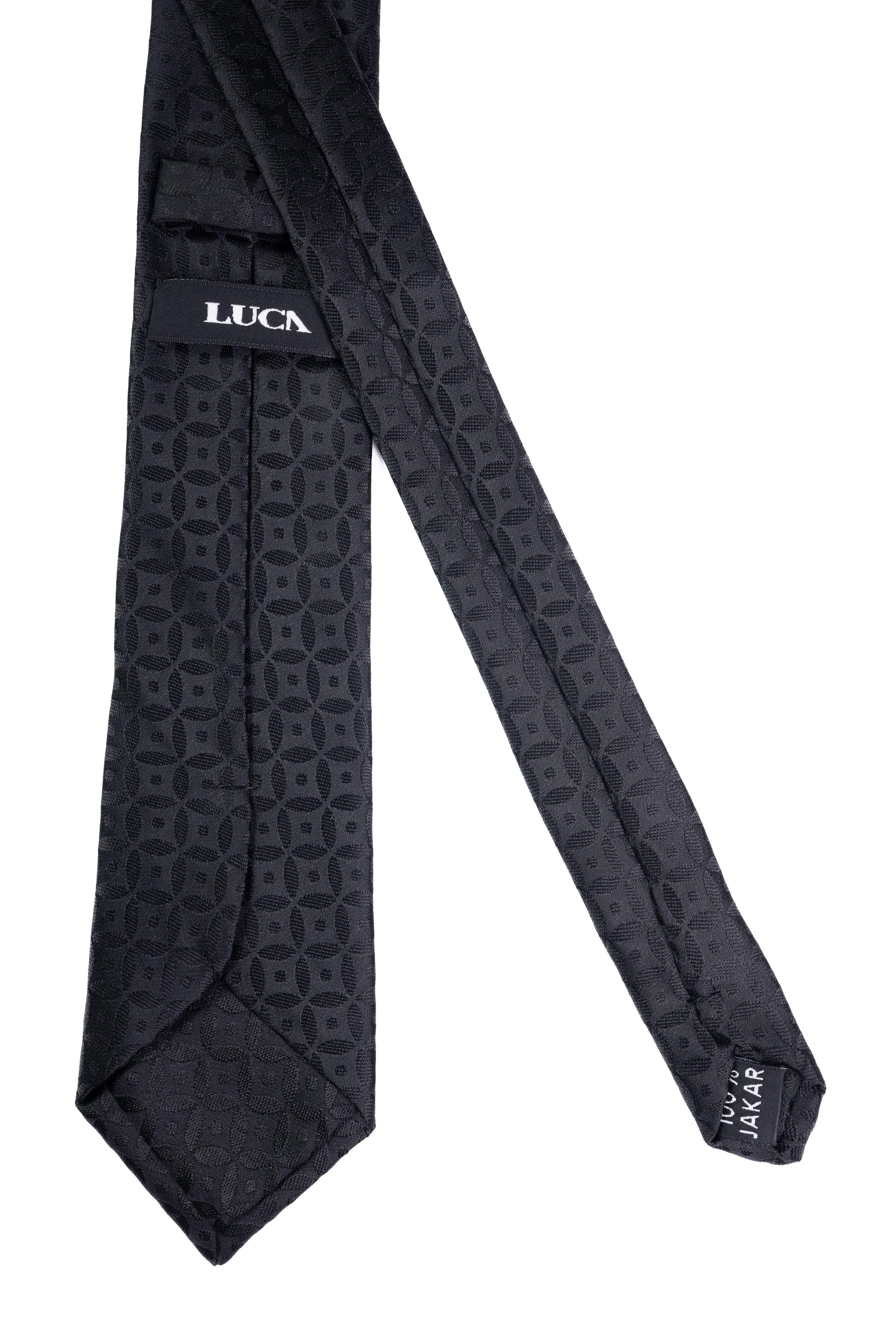 Shadow grid Jacquard Tie