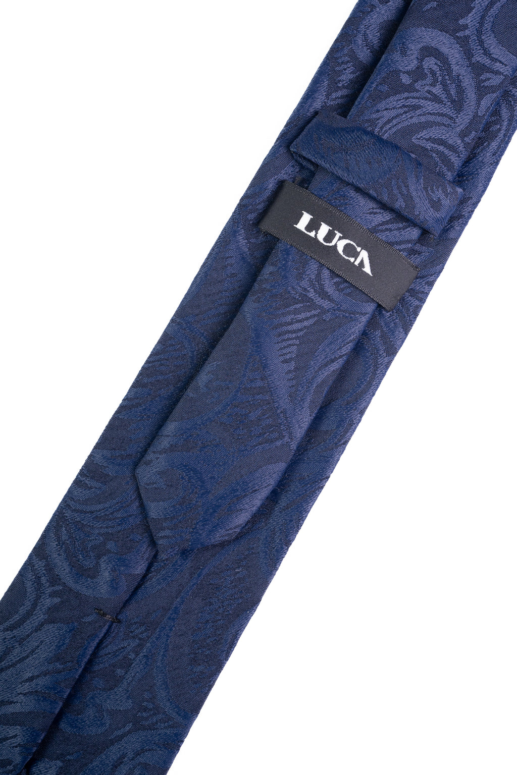 Navy Whisper Silk Jacquard Tie