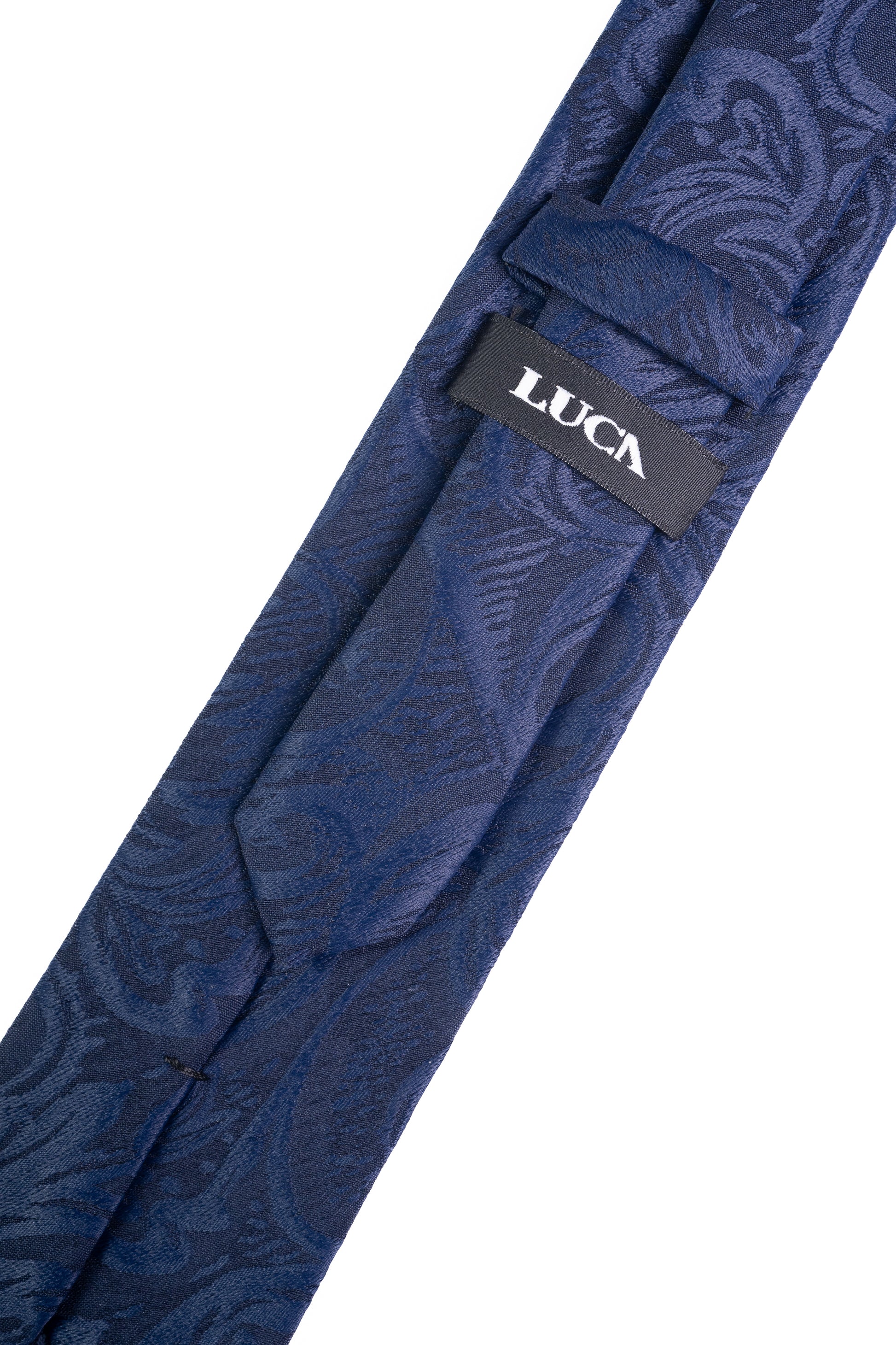Navy Whisper Silk Jacquard Tie