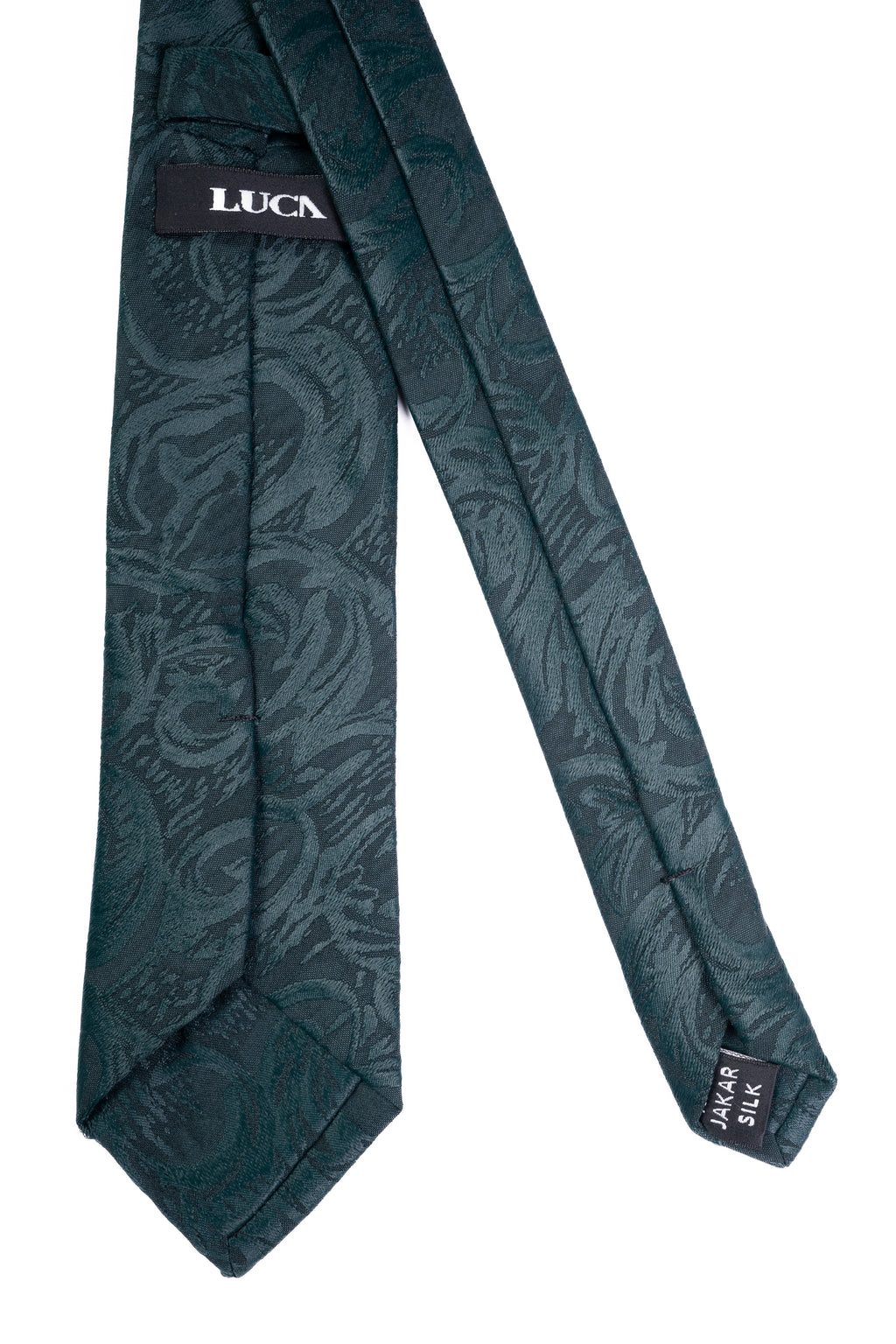 Teal Whisper Silk Jacquard Tie