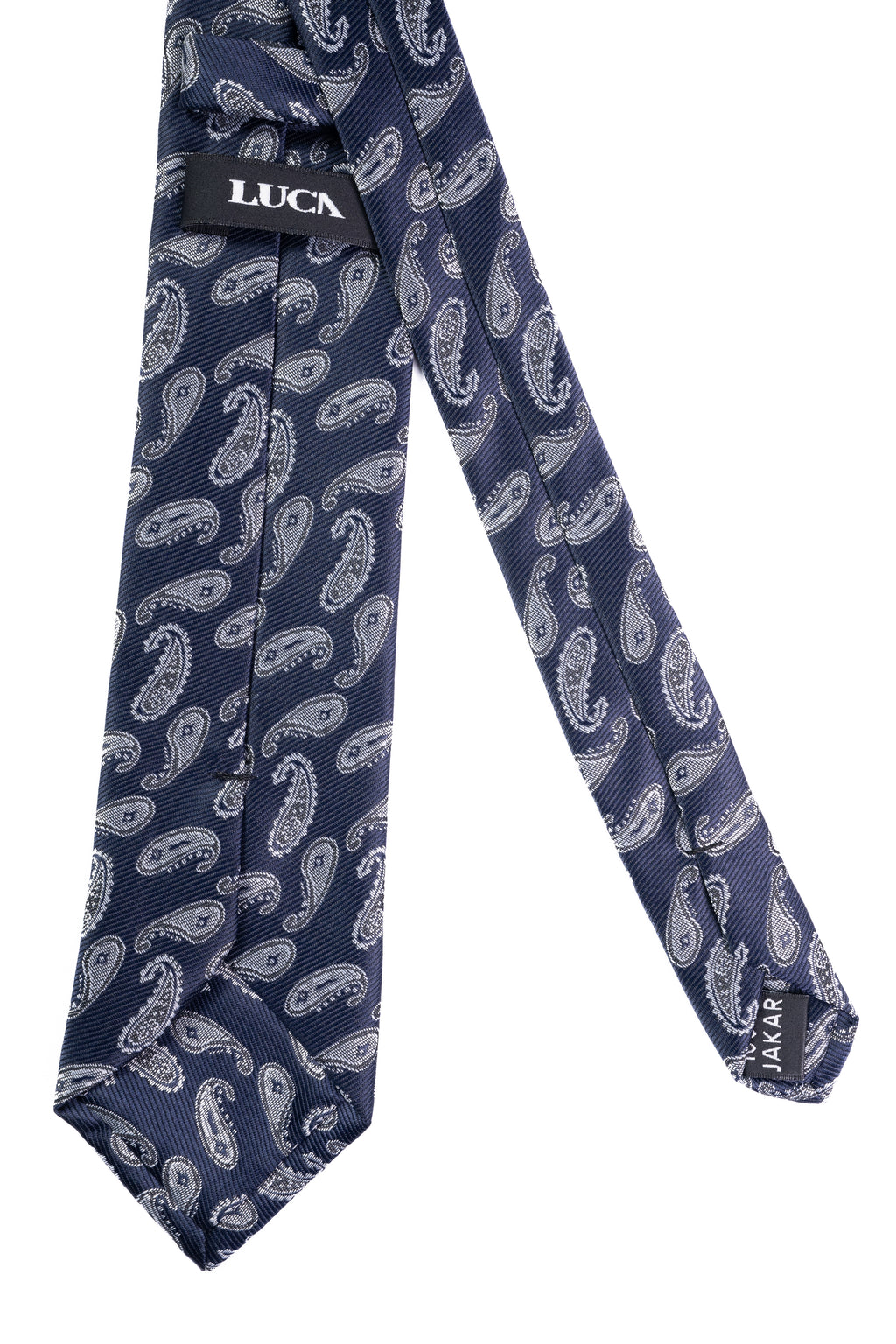 Grey Paisley Jacquard Tie