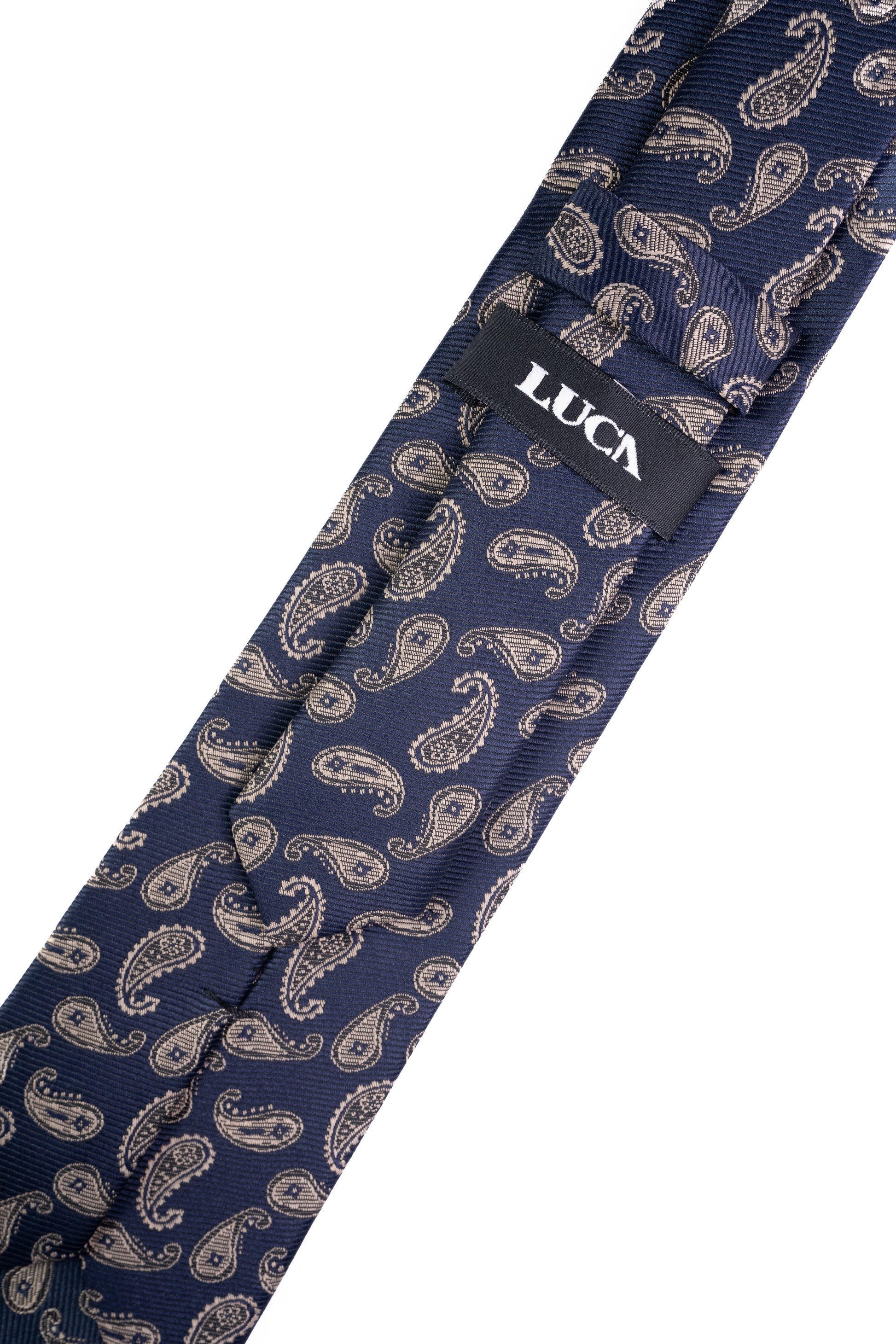 Gold Paisley Jacquard Tie
