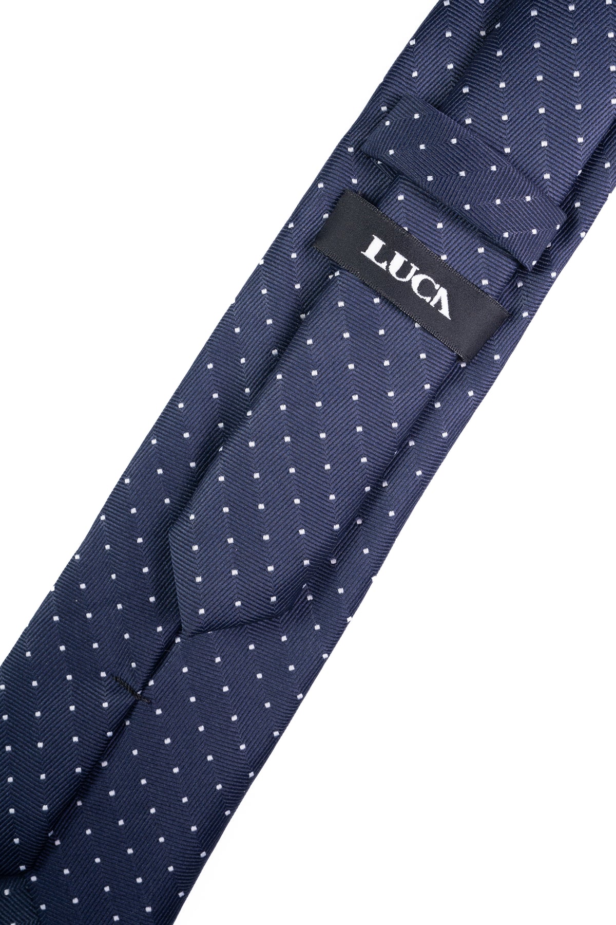 Starry Navy Silk Jacquard Tie