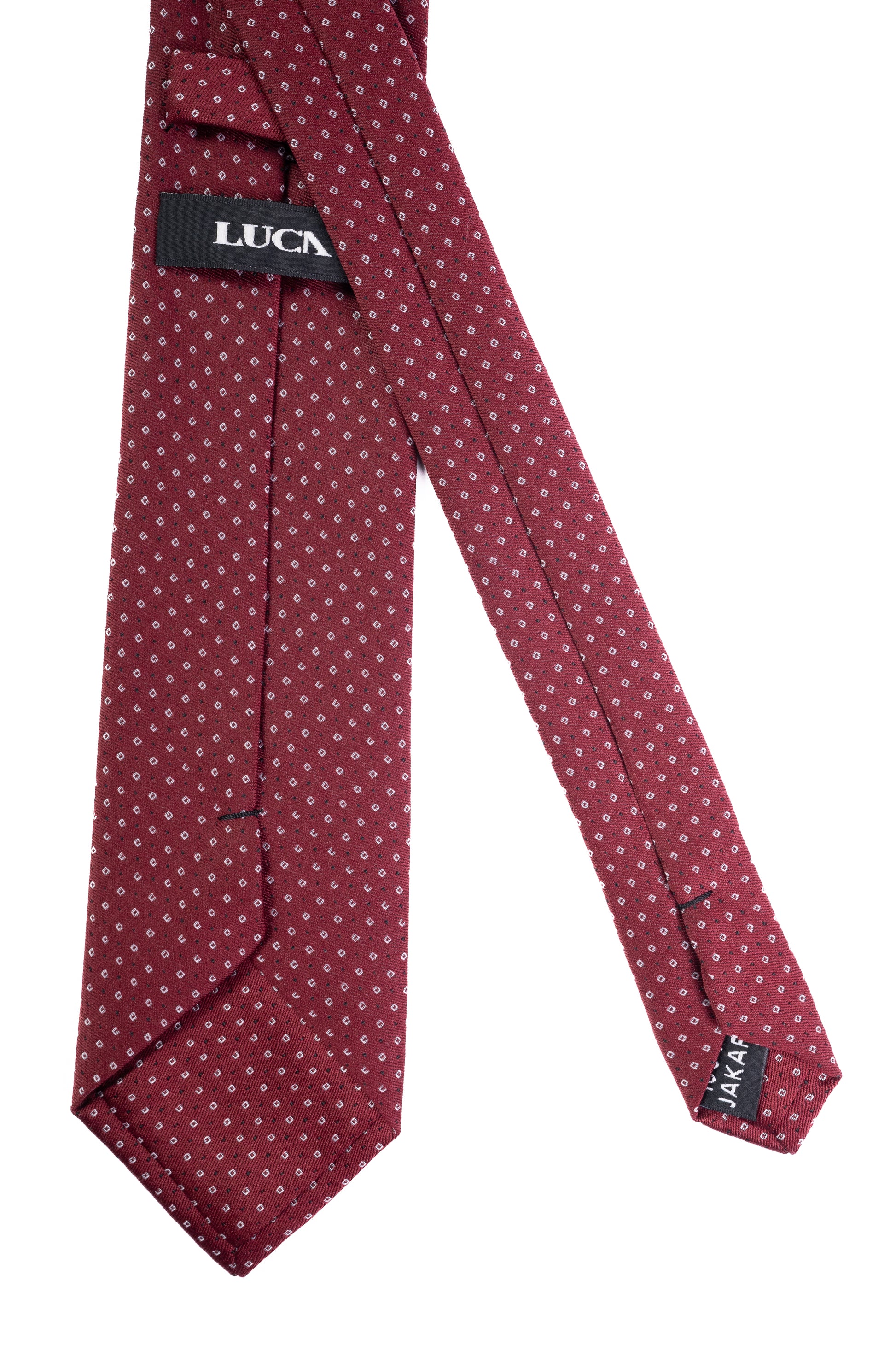 Burgundy Pinpoint Jacquard Tie