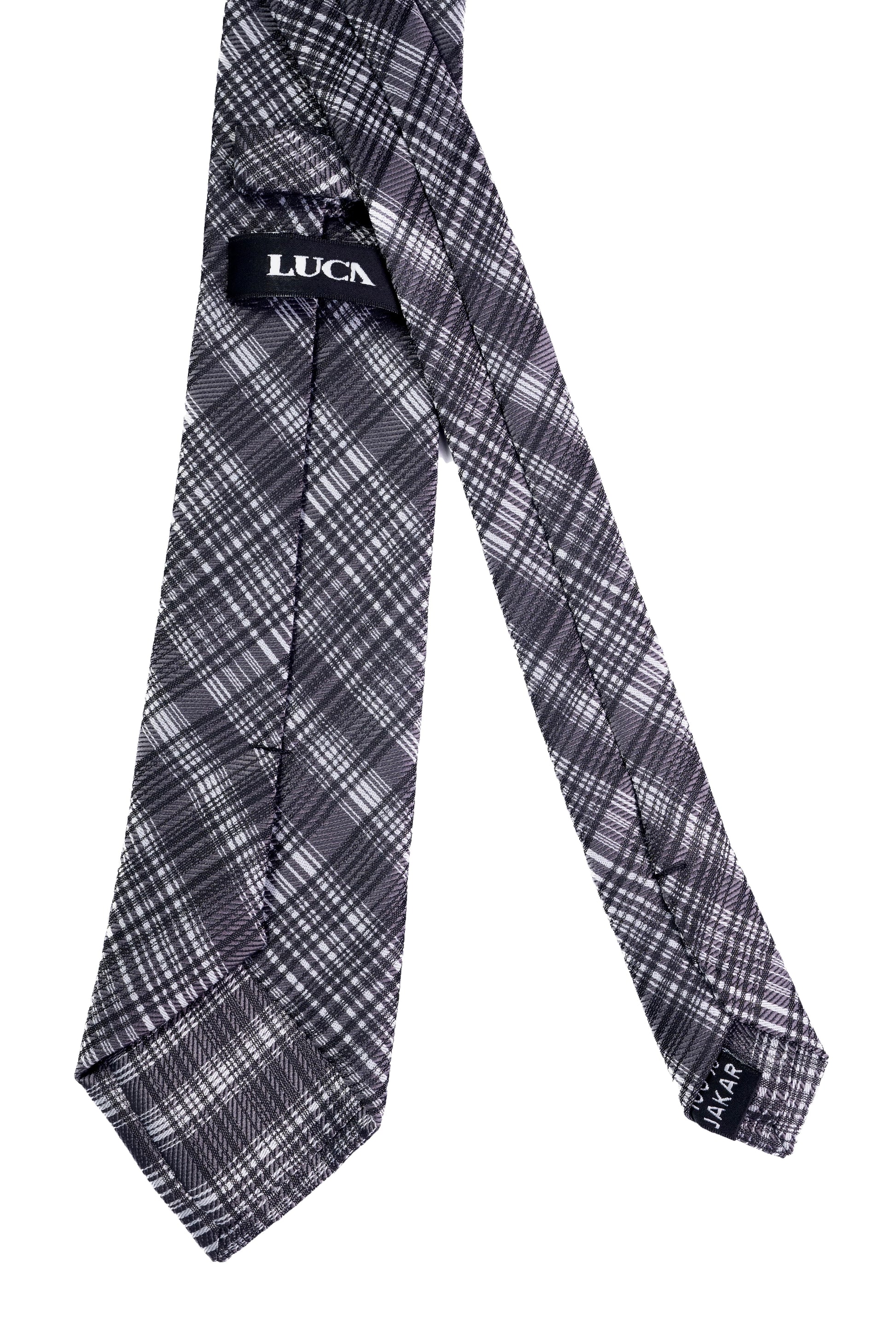 Textured Grey Jacquard Tie