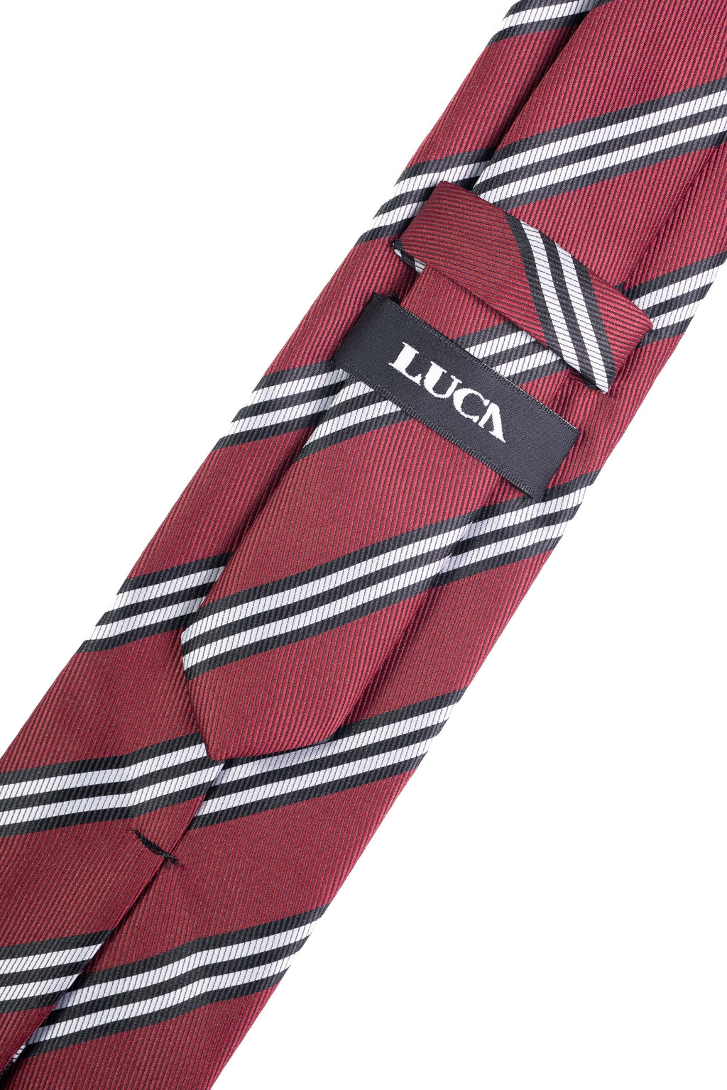 Burgundy Blaze Striped Jacquard